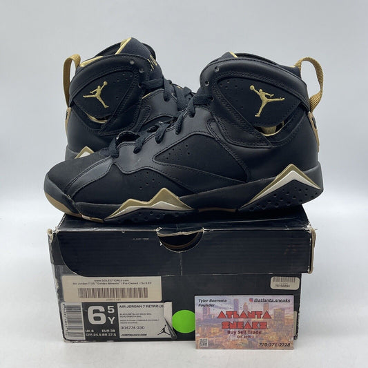 Size 6.5Y - Air Jordan 7 Retro GS Golden Moments Suede Leather  (304774-030)