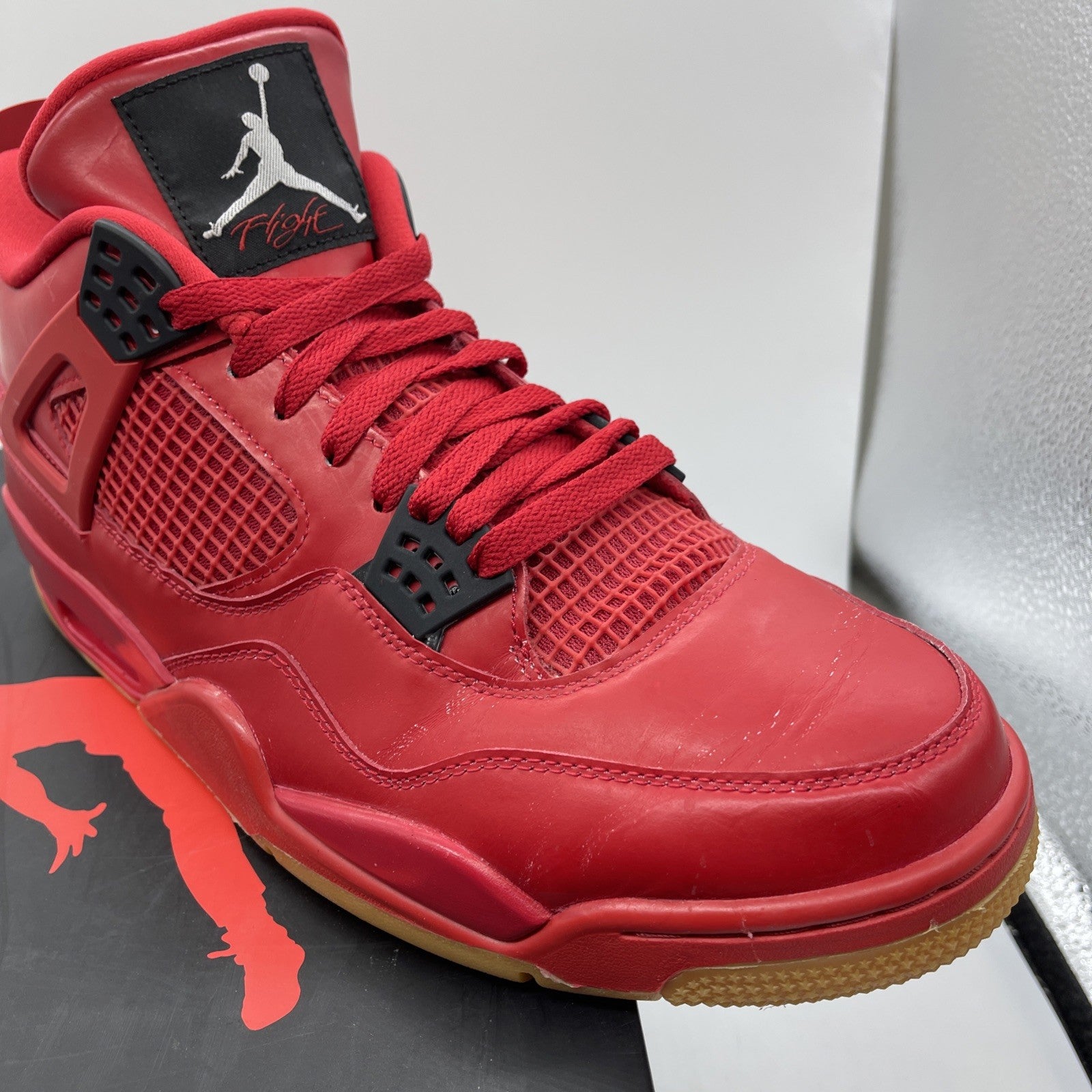 Size 14.5W - Air Jordan 4 Retro NRG Singles Day Red Leather (AV3914-600)