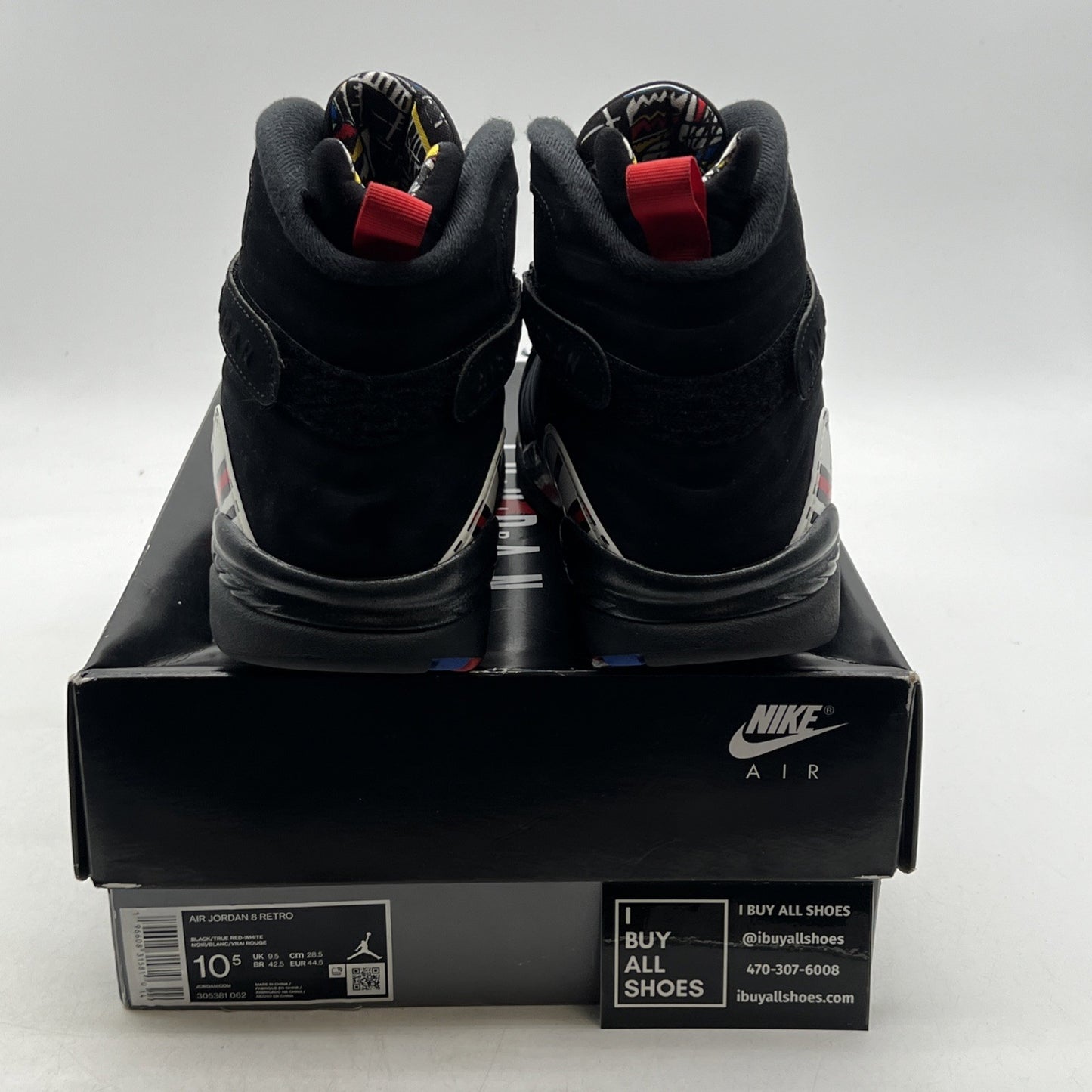Size 10.5 - Air Jordan 8 Retro Mid Playoff (305381-062)