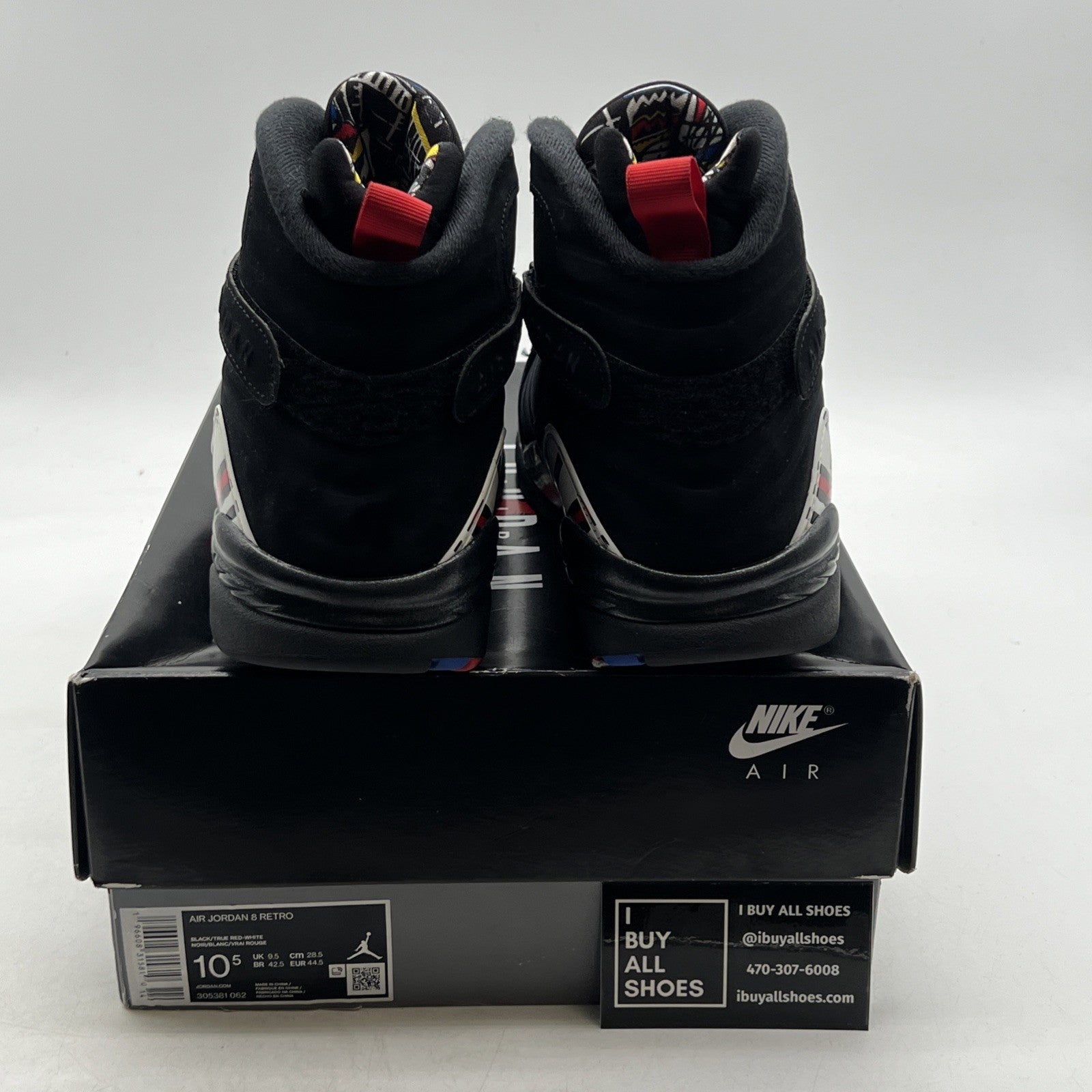 Size 10.5 - Air Jordan 8 Retro Mid Playoff (305381-062)