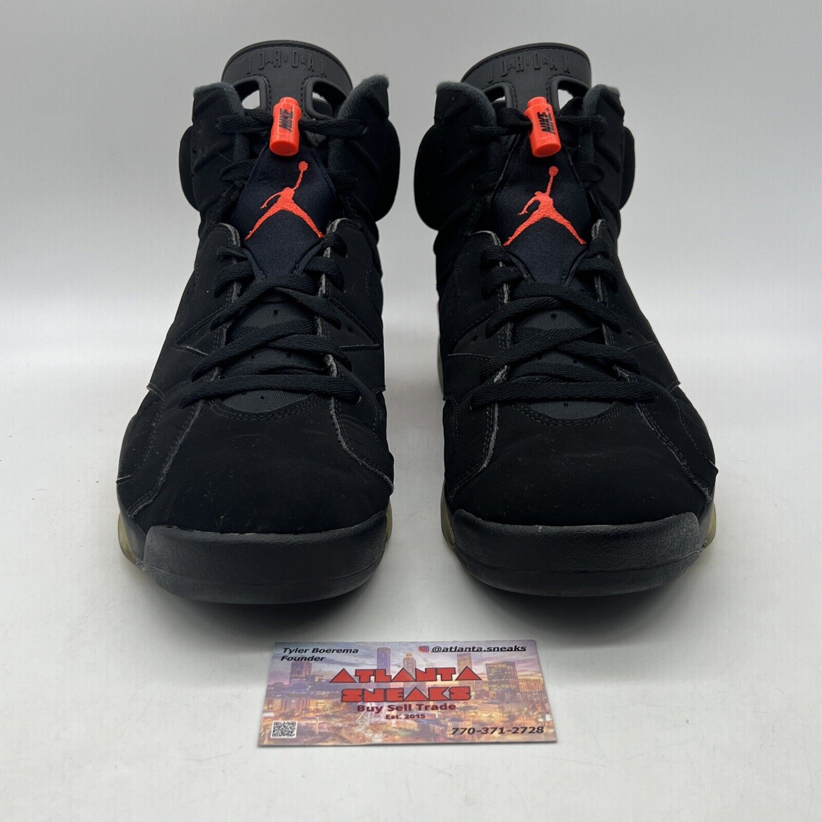 Size 11.5 - Jordan 6 Retro Mid Infrared Black Infrared Icey (384664-060)