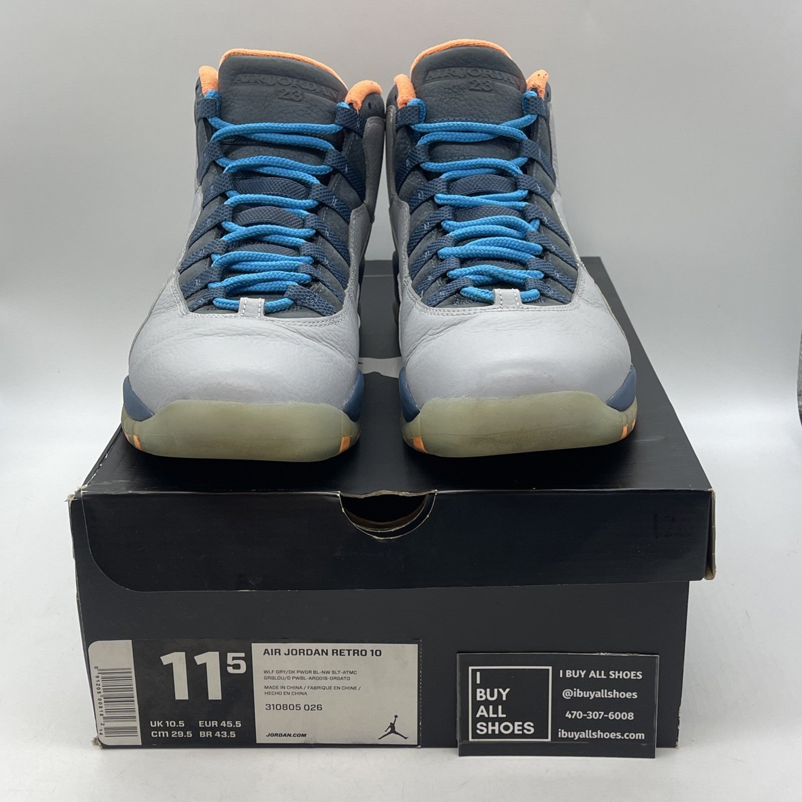 Size 11.5 - Air Jordan 10 Retro Bobcats (310805-026)