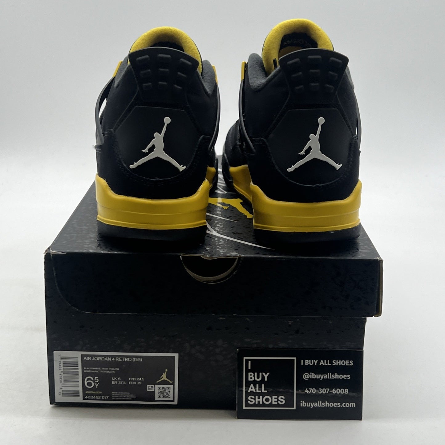 Size 6.5 - Air Jordan 4 Retro Mid Thunder (408452-017)