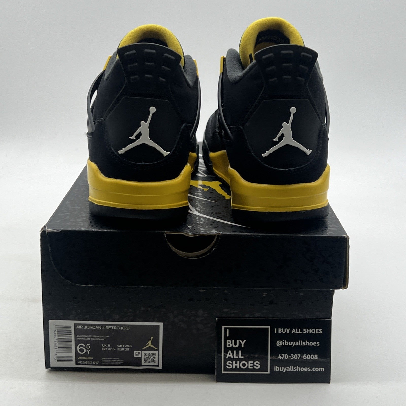 Size 6.5 - Air Jordan 4 Retro Mid Thunder (408452-017)