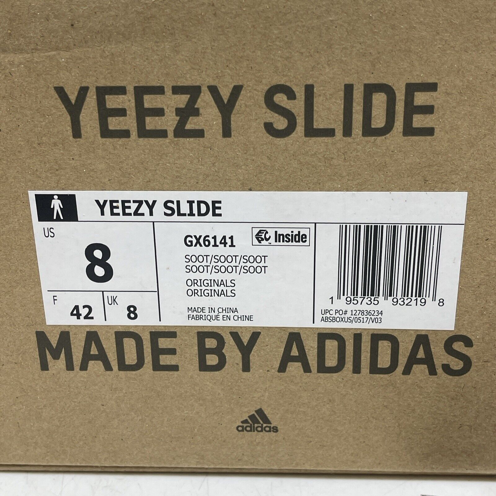 Size 8 - adidas Yeezy Slide Brown Rubber (GX6141)