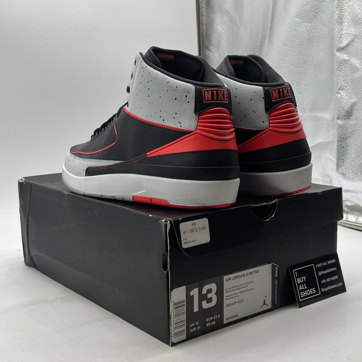 Size 13 - Air Jordan 2 Retro Infrared 23 (385475-023)