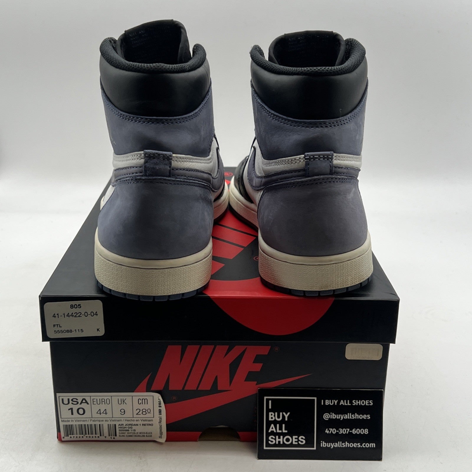 Size 10 - Air Jordan 1 OG High Best Hand in the Game Blue Moon (555088-115)