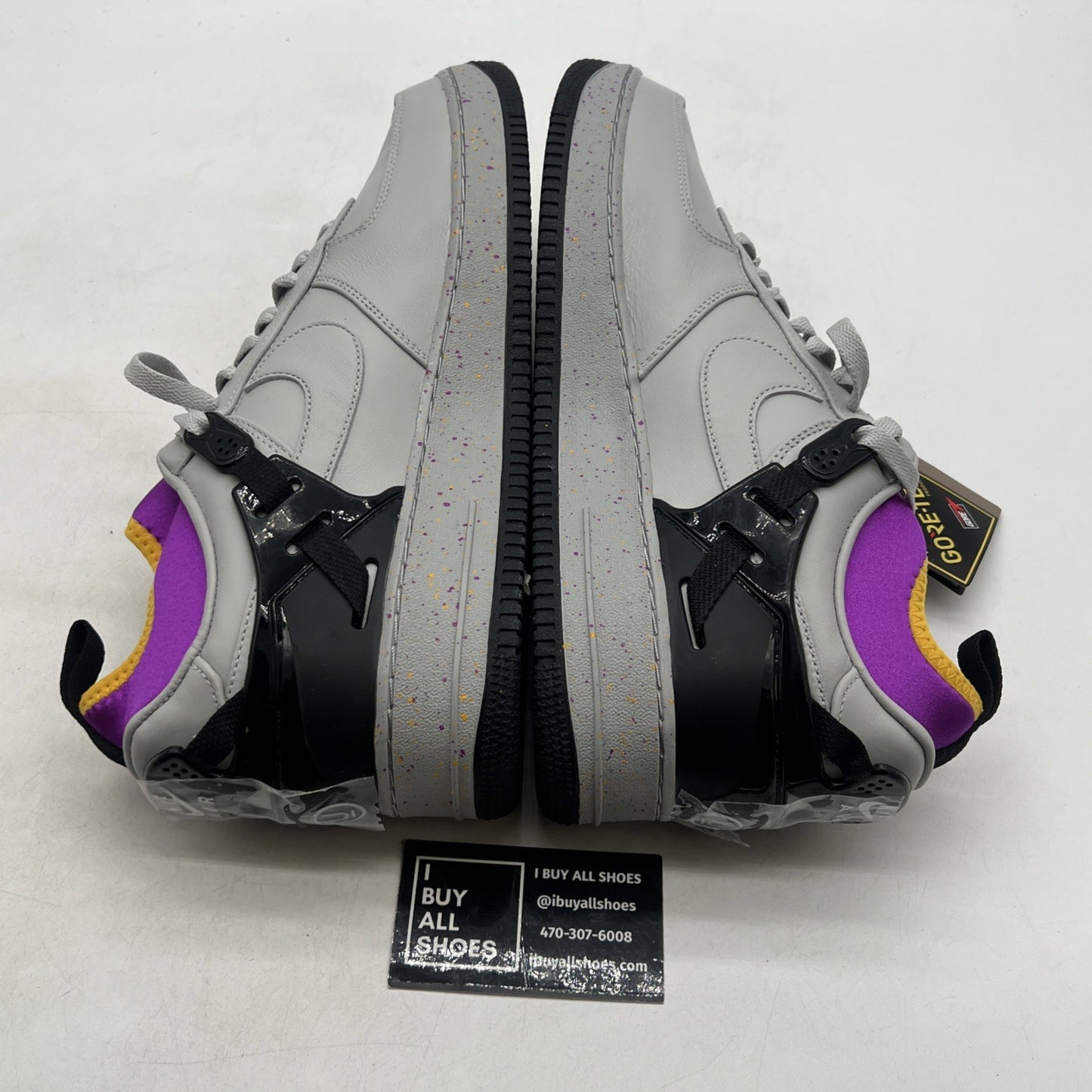 Size 13 - Nike Undercover x Air Force 1 SP GORE-TEX Low Grey Fog (DQ7558-001)