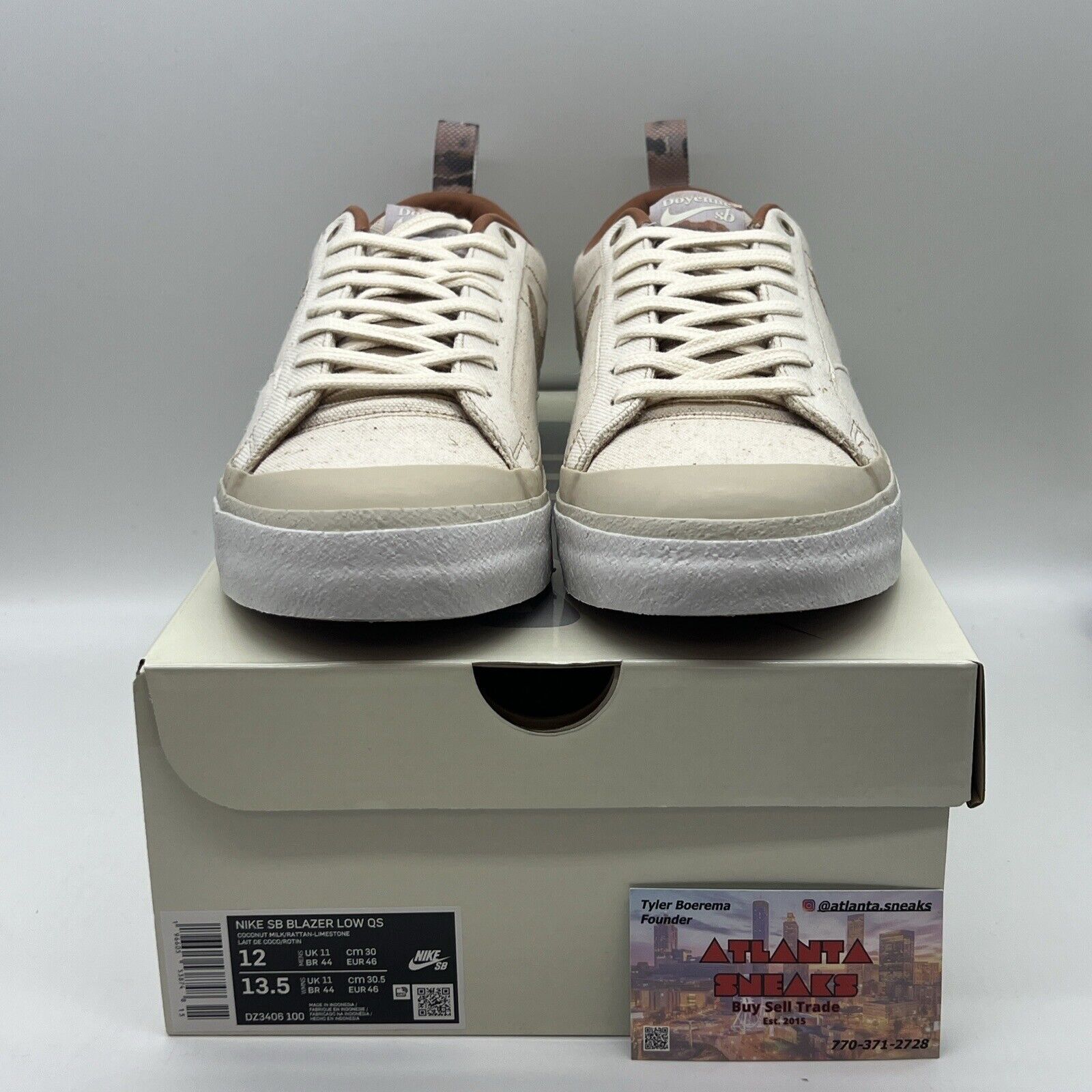 Size 12 - Nike SB Blazer Low x Doyenne Beige 2023 White Brand New OG All