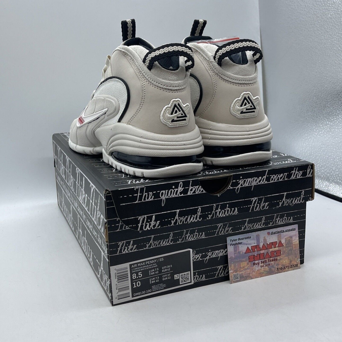 Size 8.5 - Nike Social Status x Air Max Penny 1 Recess - Desert Sand