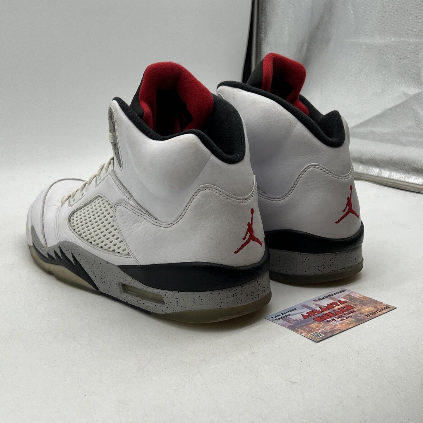 Size 12 - Air Jordan 5 Retro White Cement (136027-104)