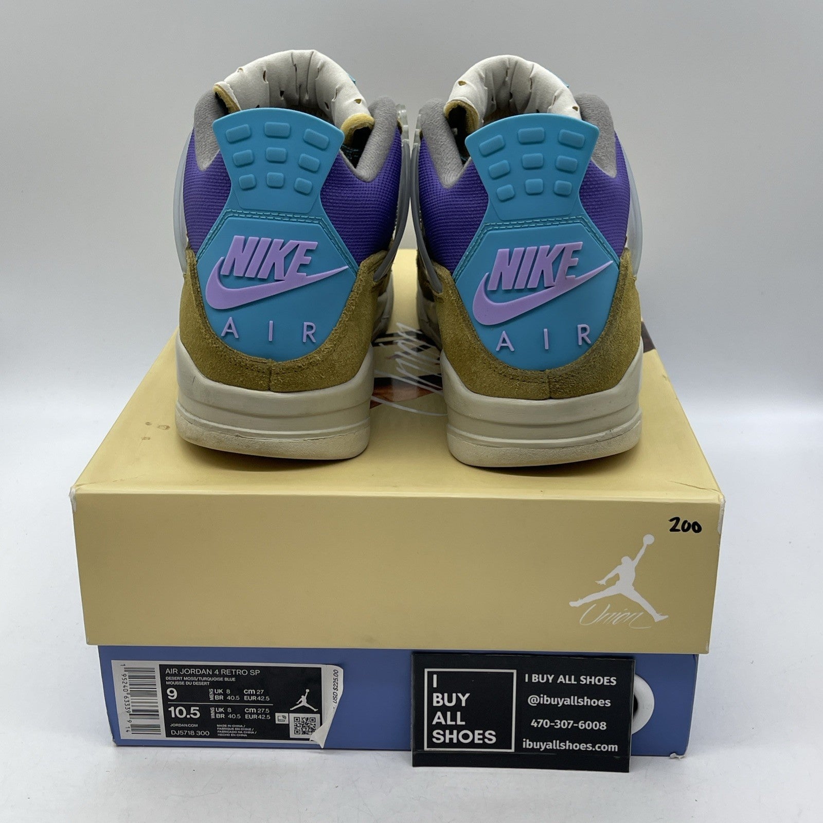 Size 9 - Air Jordan 4 Retro SP x Union 30th Anniversary (DJ5718-300)