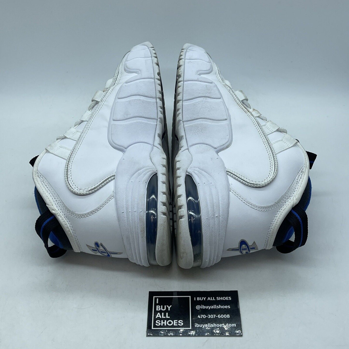 Size 10 - Nike Air Max Penny 1 2022 Home White Blue Suede Leather (DV0684-100)