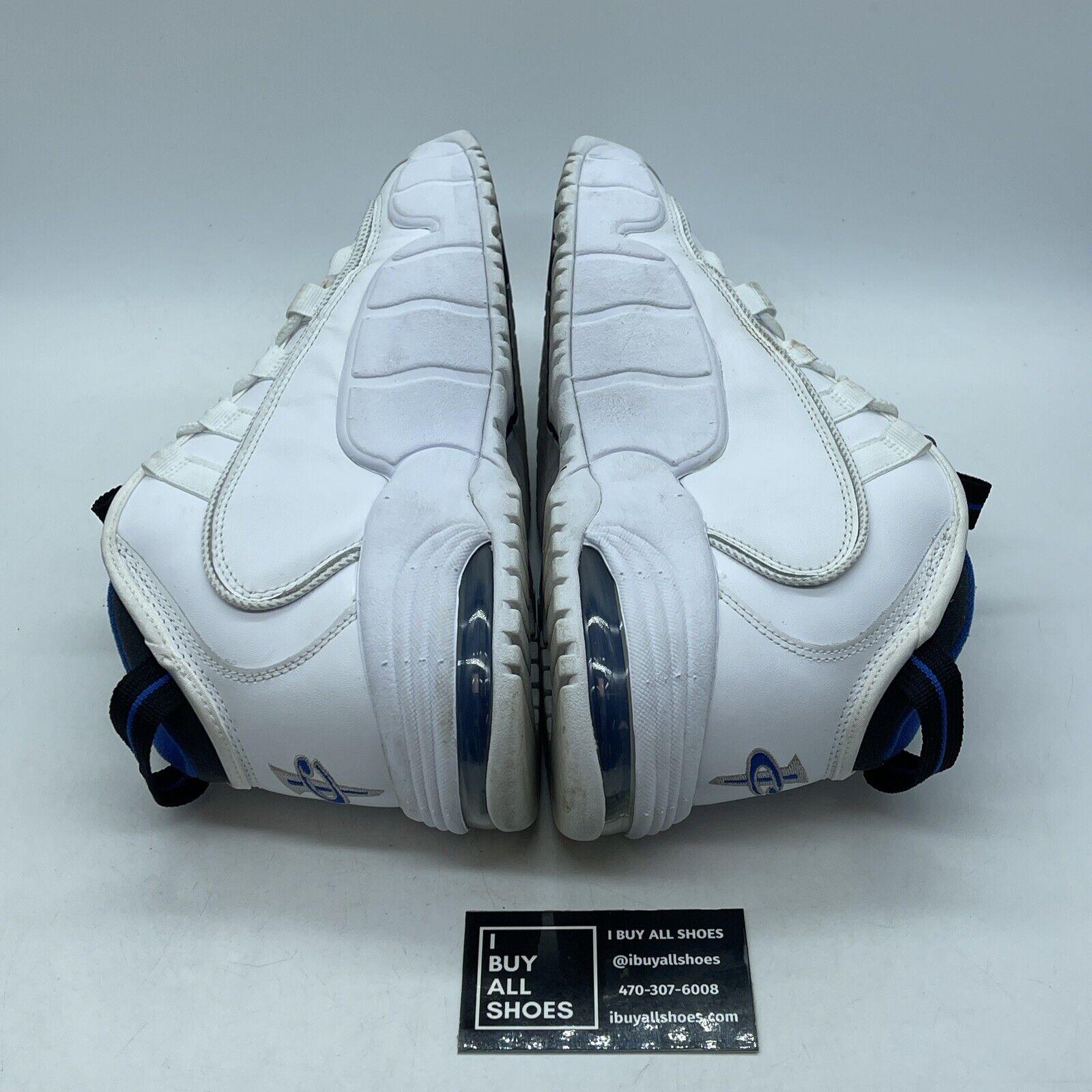 Size 10 - Nike Air Max Penny 1 2022 Home White Blue Suede Leather (DV0684-100)