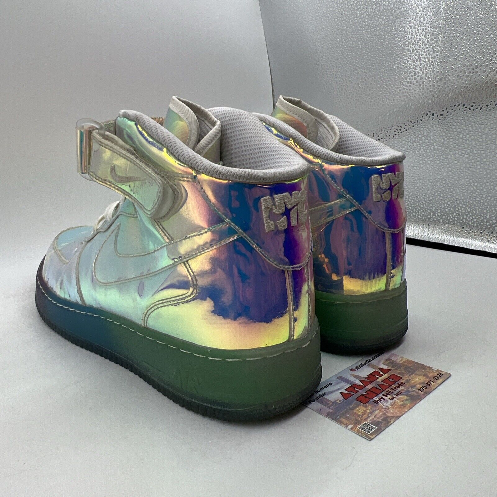 Size 14 - Nike Air Force 1 Mid Iridescent ID (779425-991)