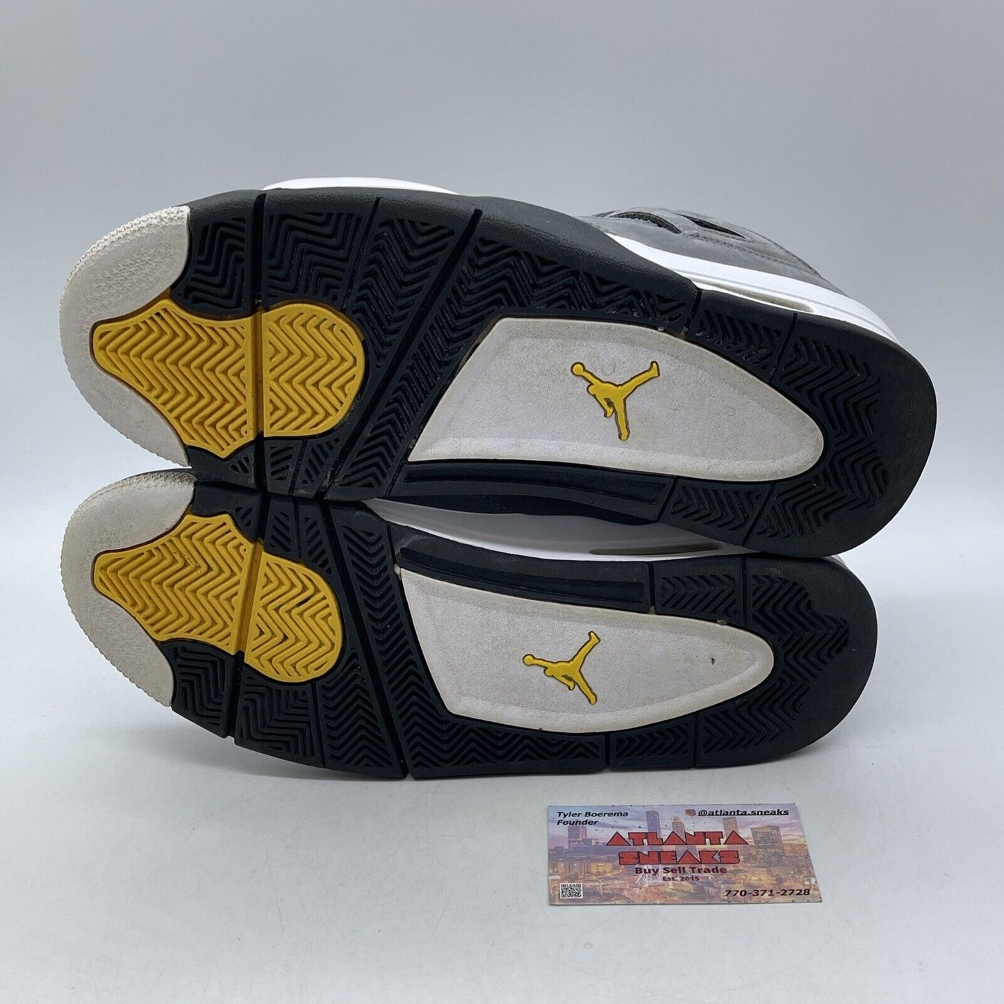 Size 10.5 - Jordan 4 Retro Low Cool Grey Suede Black White Leather (308497-007)
