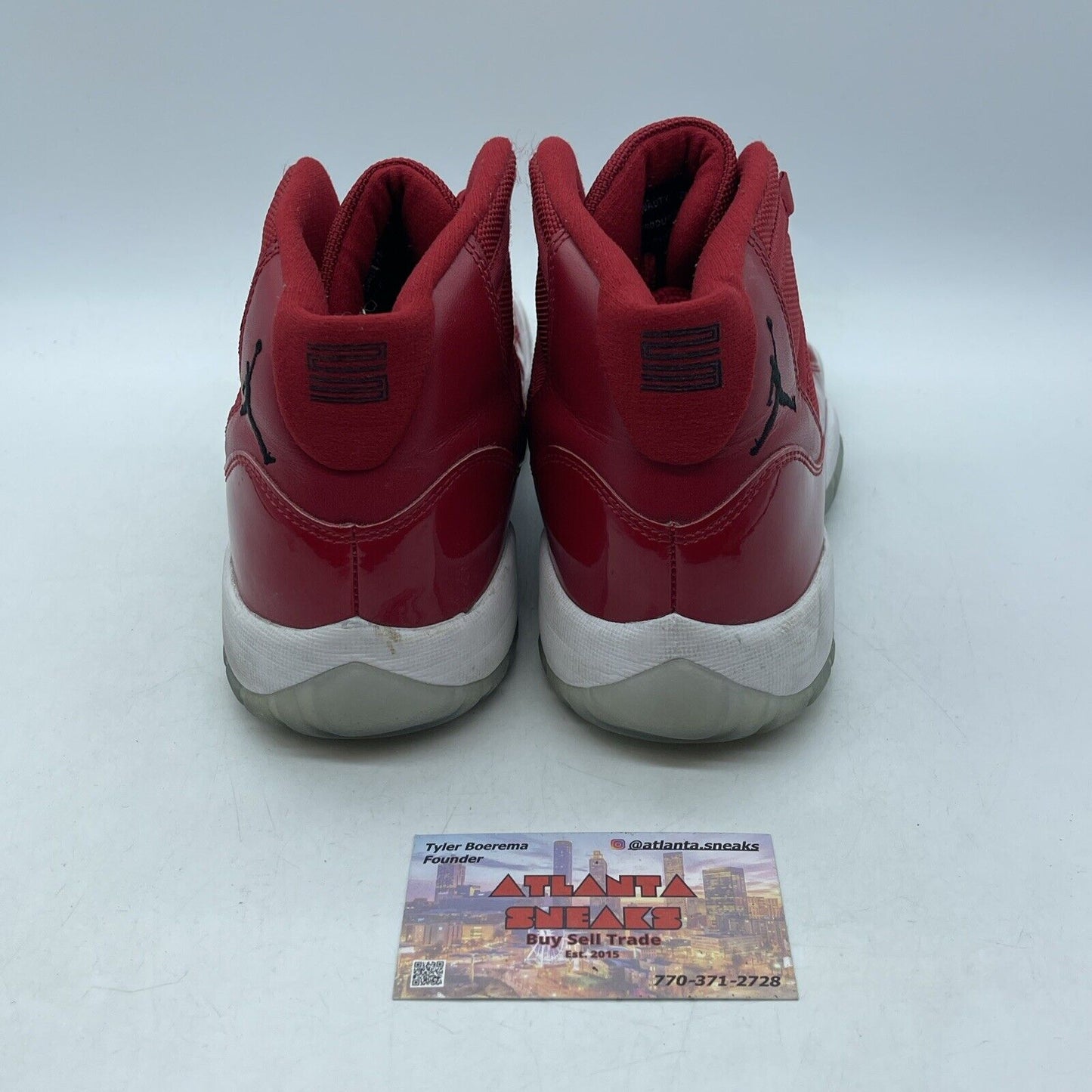 Size 7Y (GS) - Jordan 11 Retro High Win Like '96 Red Black White (378038-623)