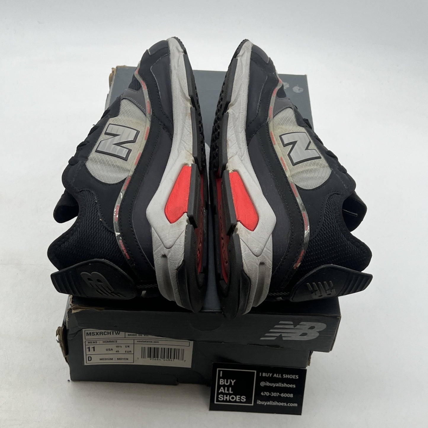 Size 11 - New Balance X-Racer Black Grey Red (MSXRCHTW)