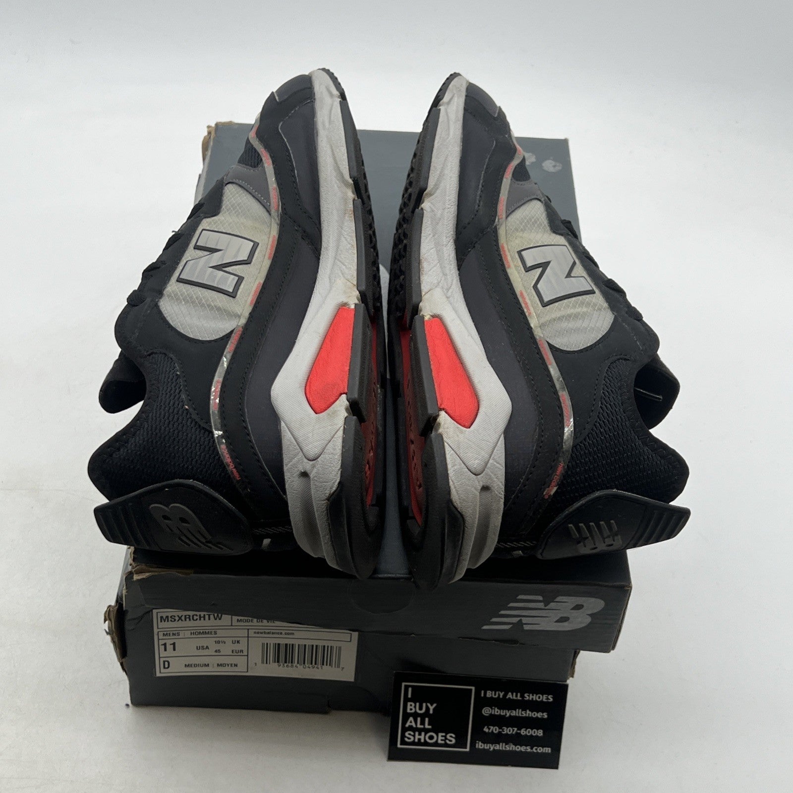Size 11 - New Balance X-Racer Black Grey Red (MSXRCHTW)