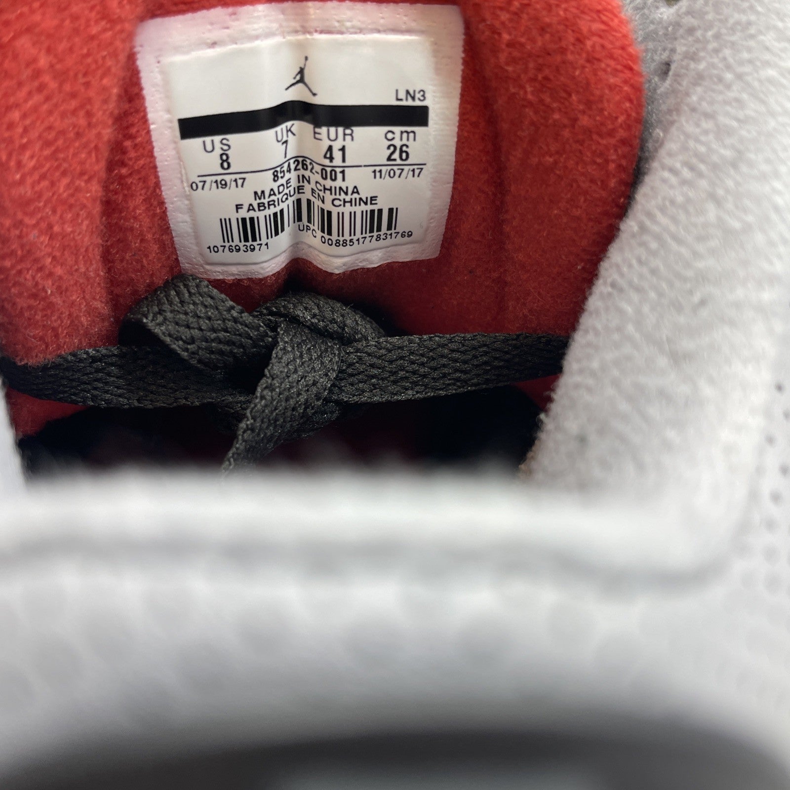 Size 8 - Air Jordan 3 Retro OG Mid Black Cement (854262-001)