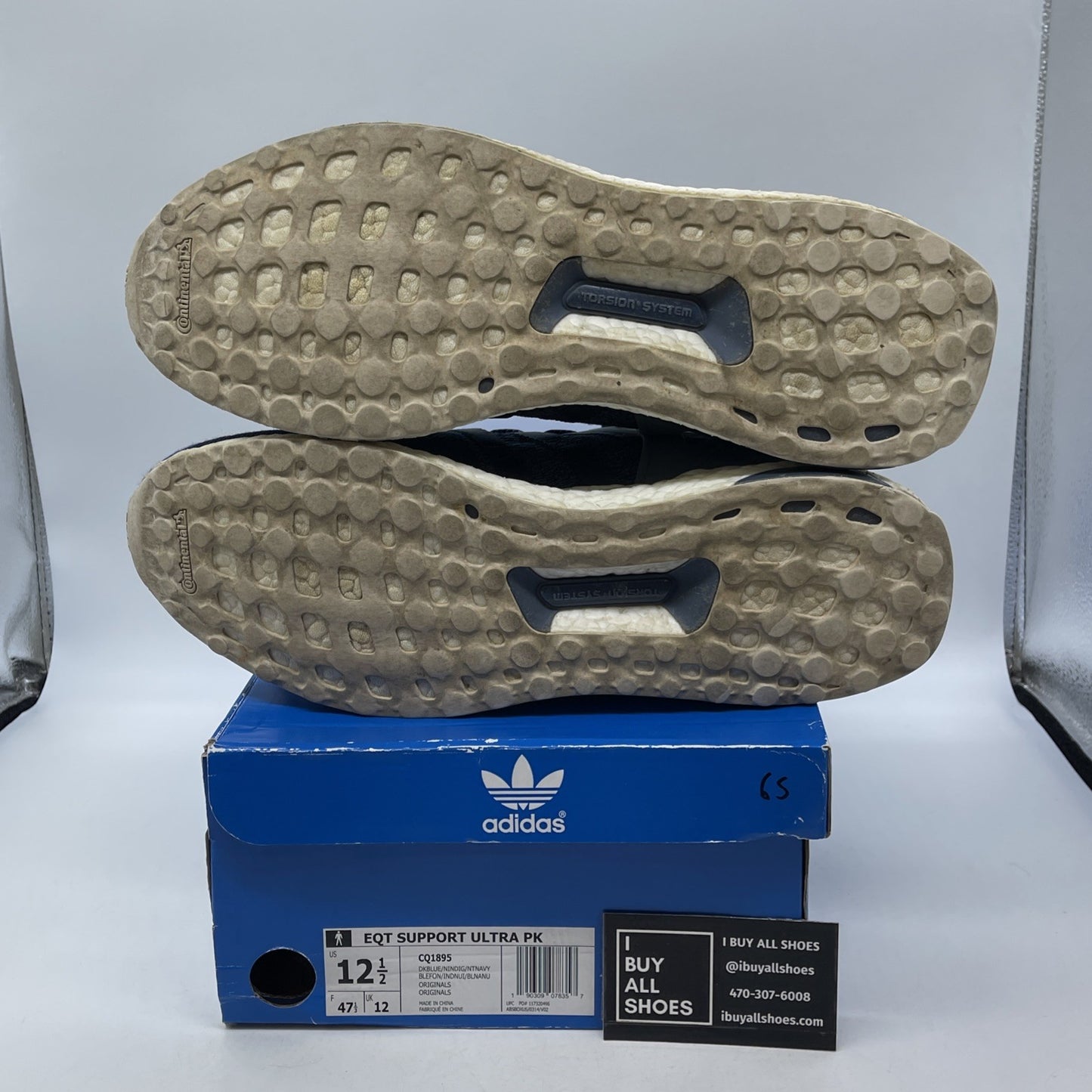 Size 12.5 - adidas Sneakersnstuff x EQT Support Ultra Primeknit Dark Blue CQ1895