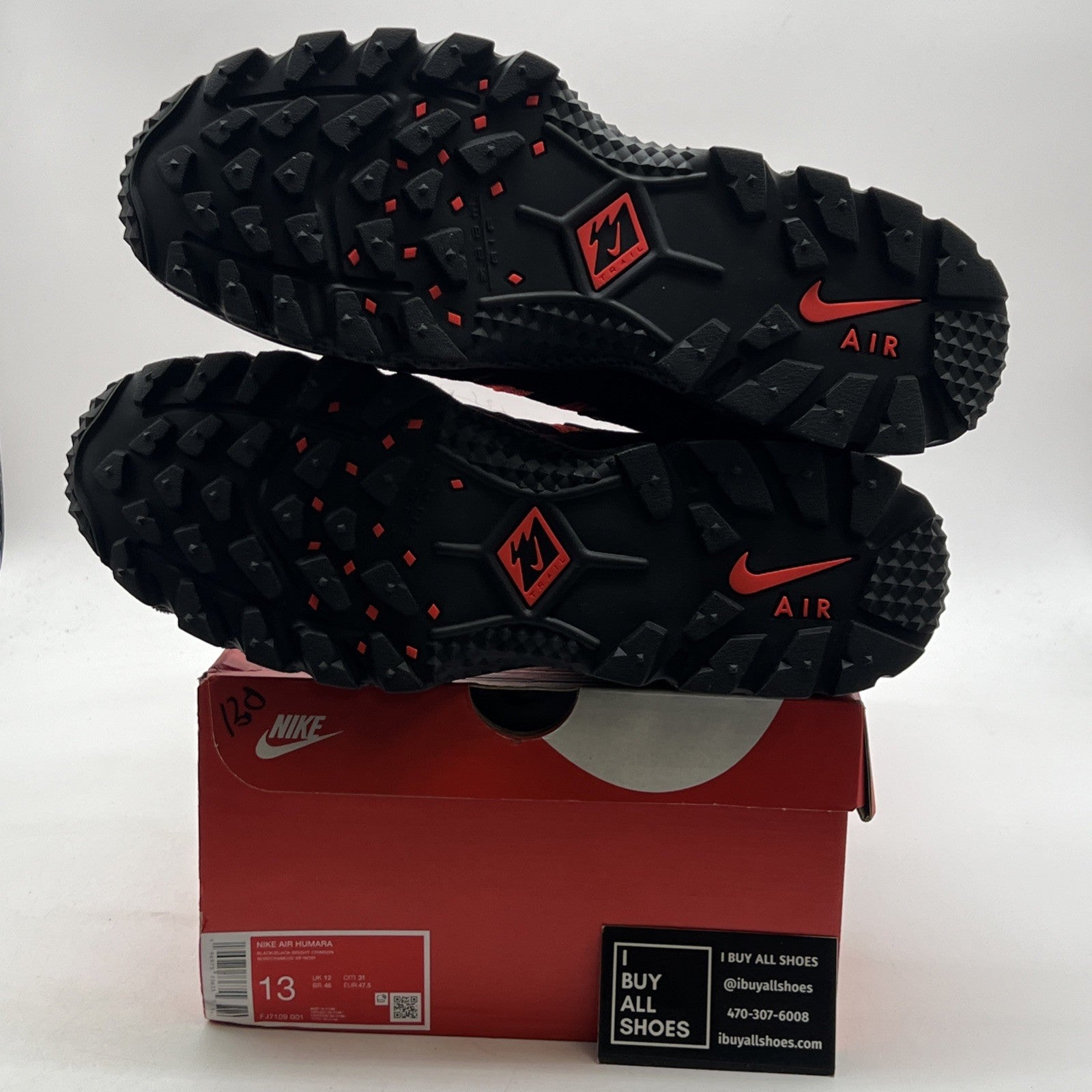 Size 13 - Air Humara 'Black Bright Crimson' (FJ7109-001)