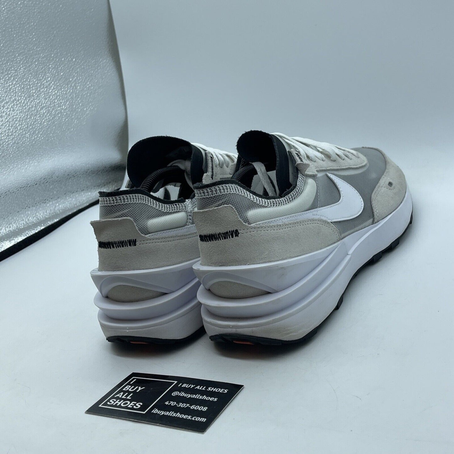 Size 12 - Nike Waffle One Summit White Grey Black Suede Leather (DA7995-100)