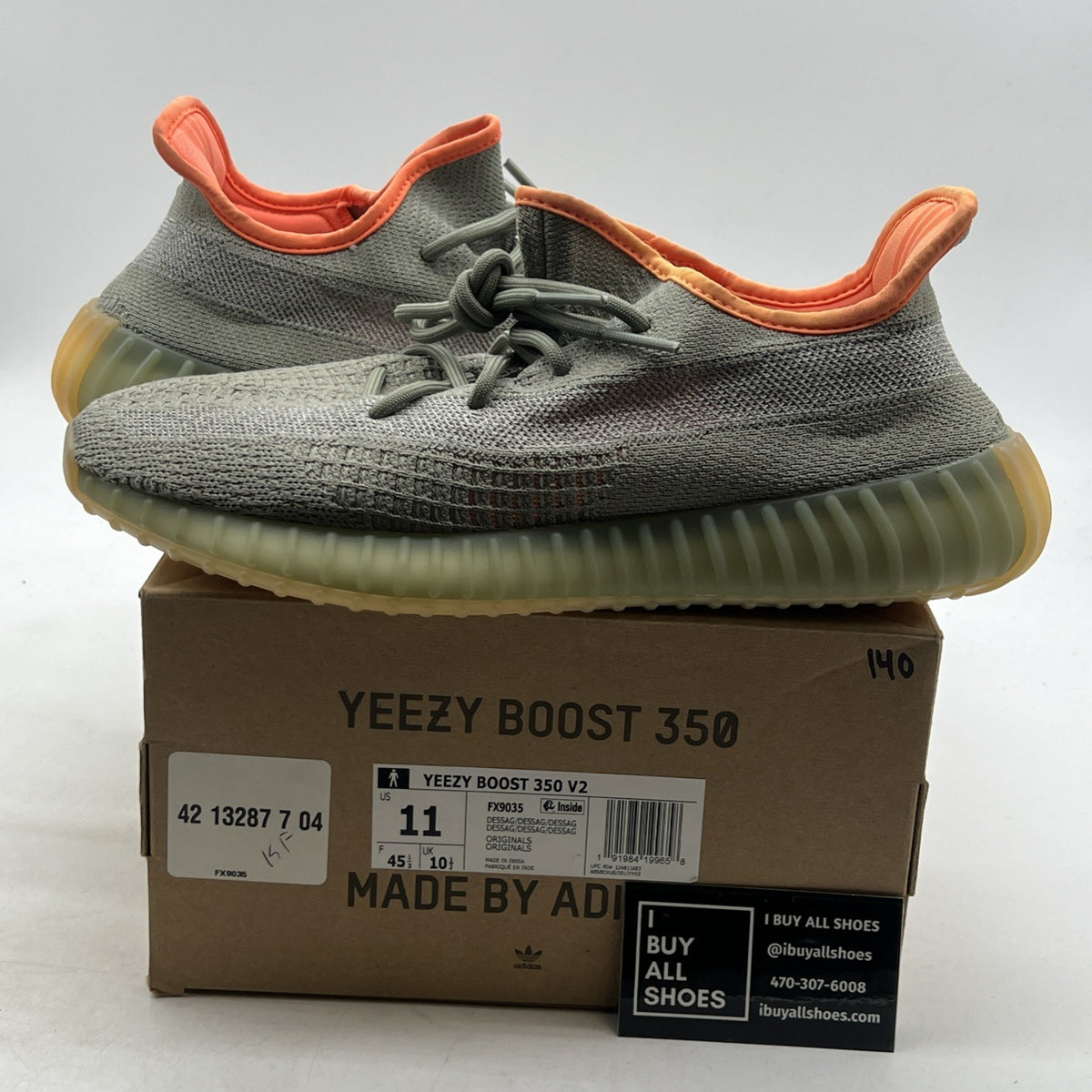 Size 11 - adidas Yeezy Boost 350 V2 Desert Sage (FX9035)