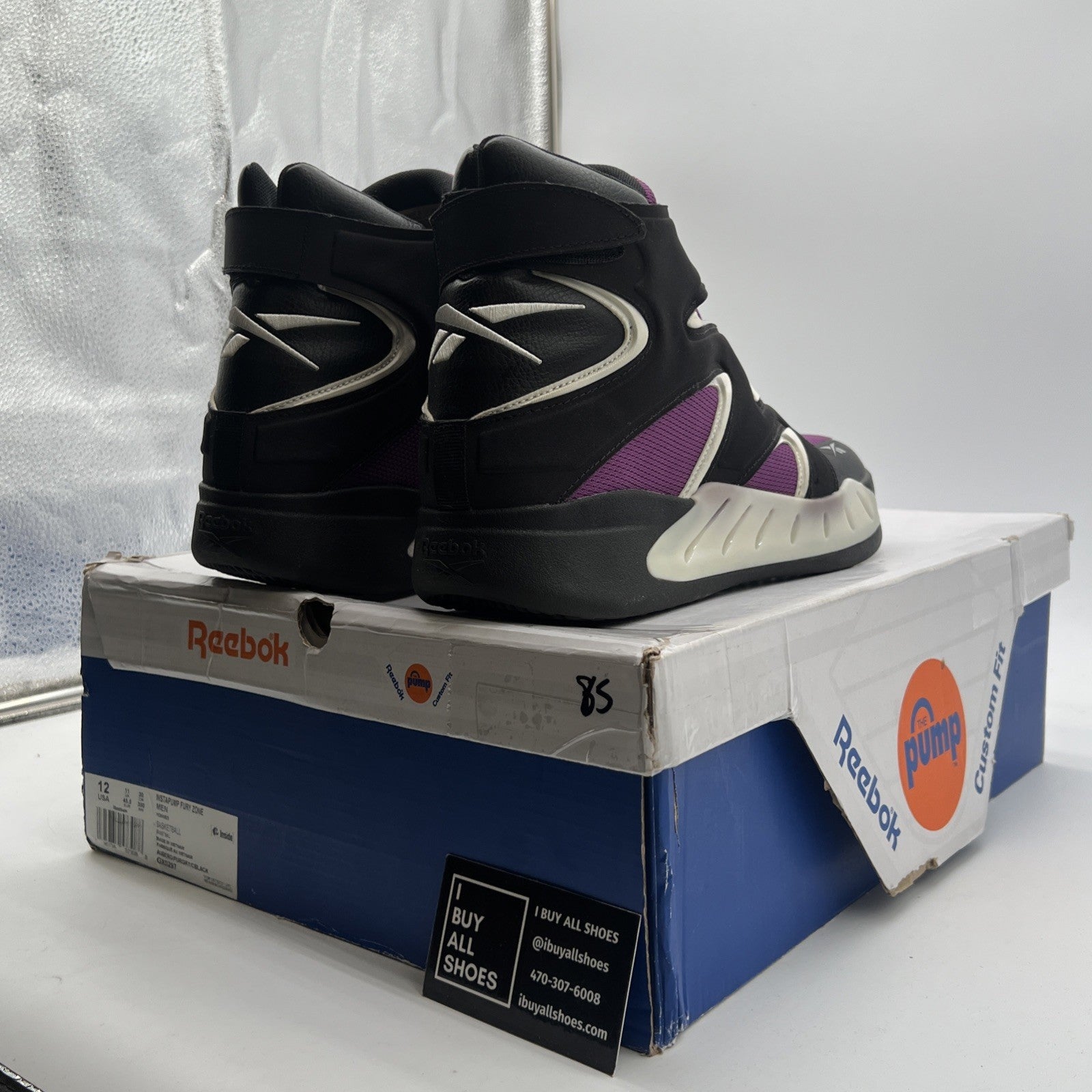 Size 12 - Reebok InstaPump Fury Zone Aubergine (GX0297)
