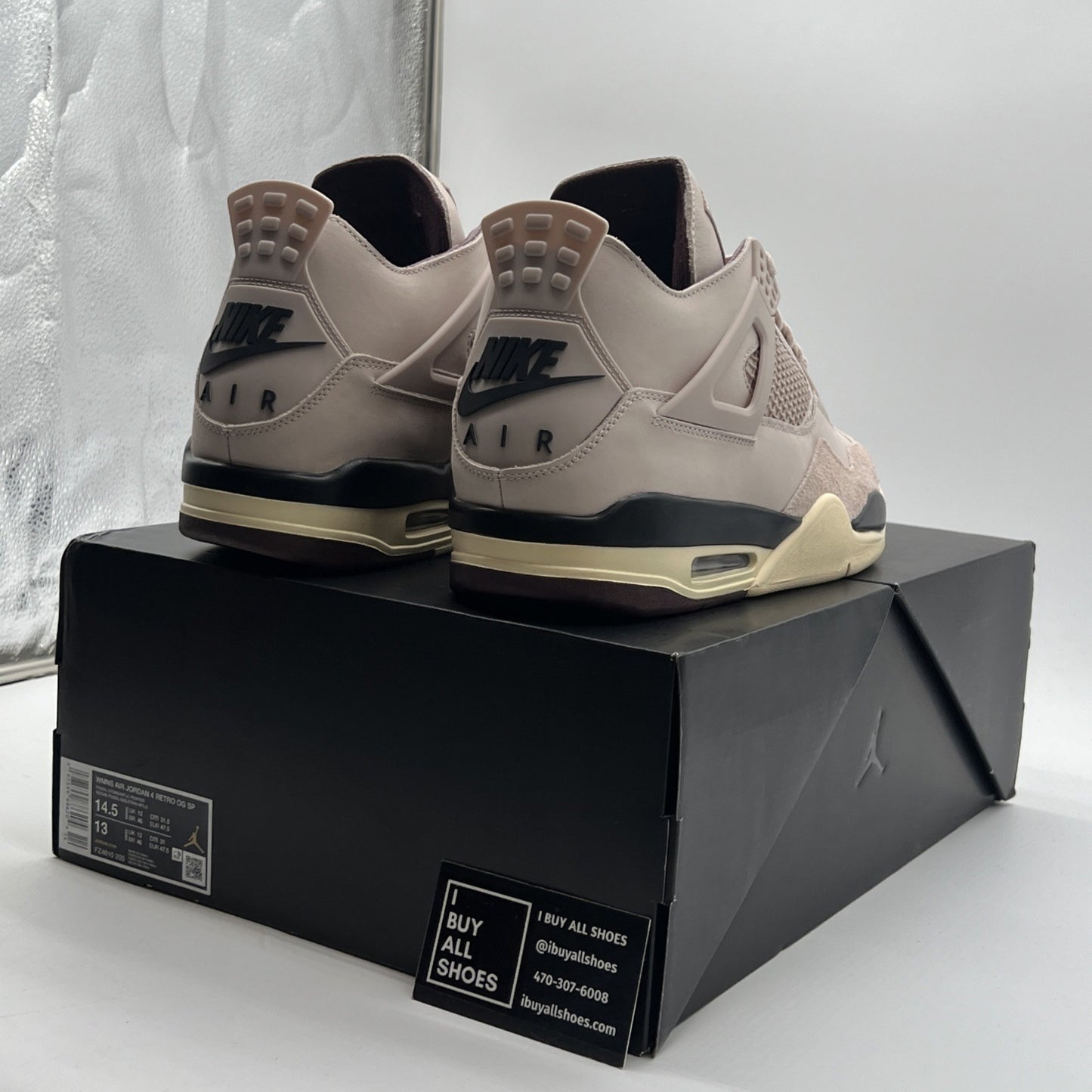 Size 14.5 - A Ma Maniére x Air Jordan 4 Retro While You Were Sleeping W