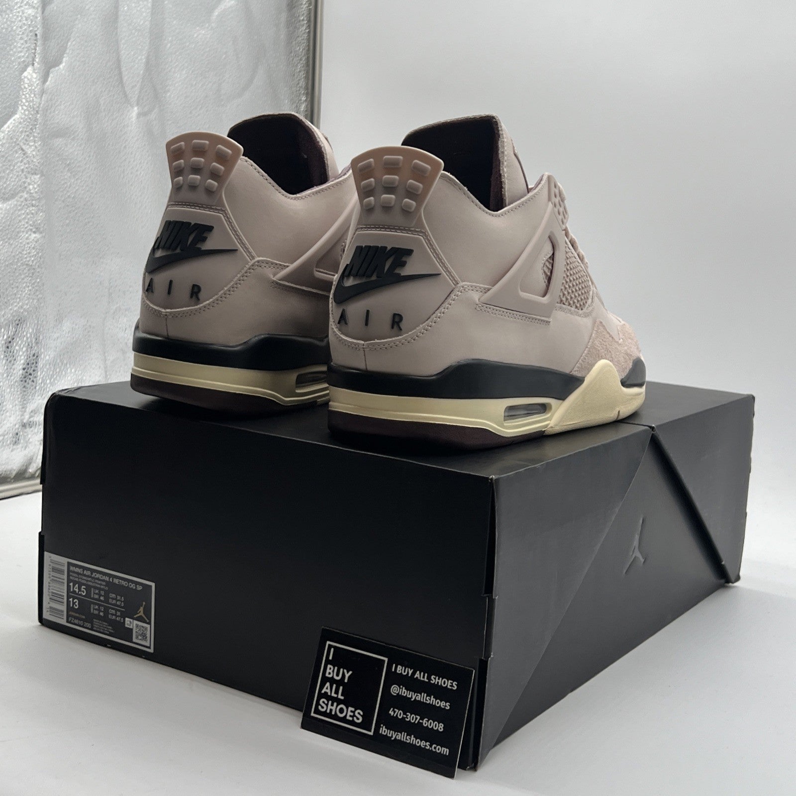 Size 14.5 - A Ma Maniére x Air Jordan 4 Retro While You Were Sleeping W