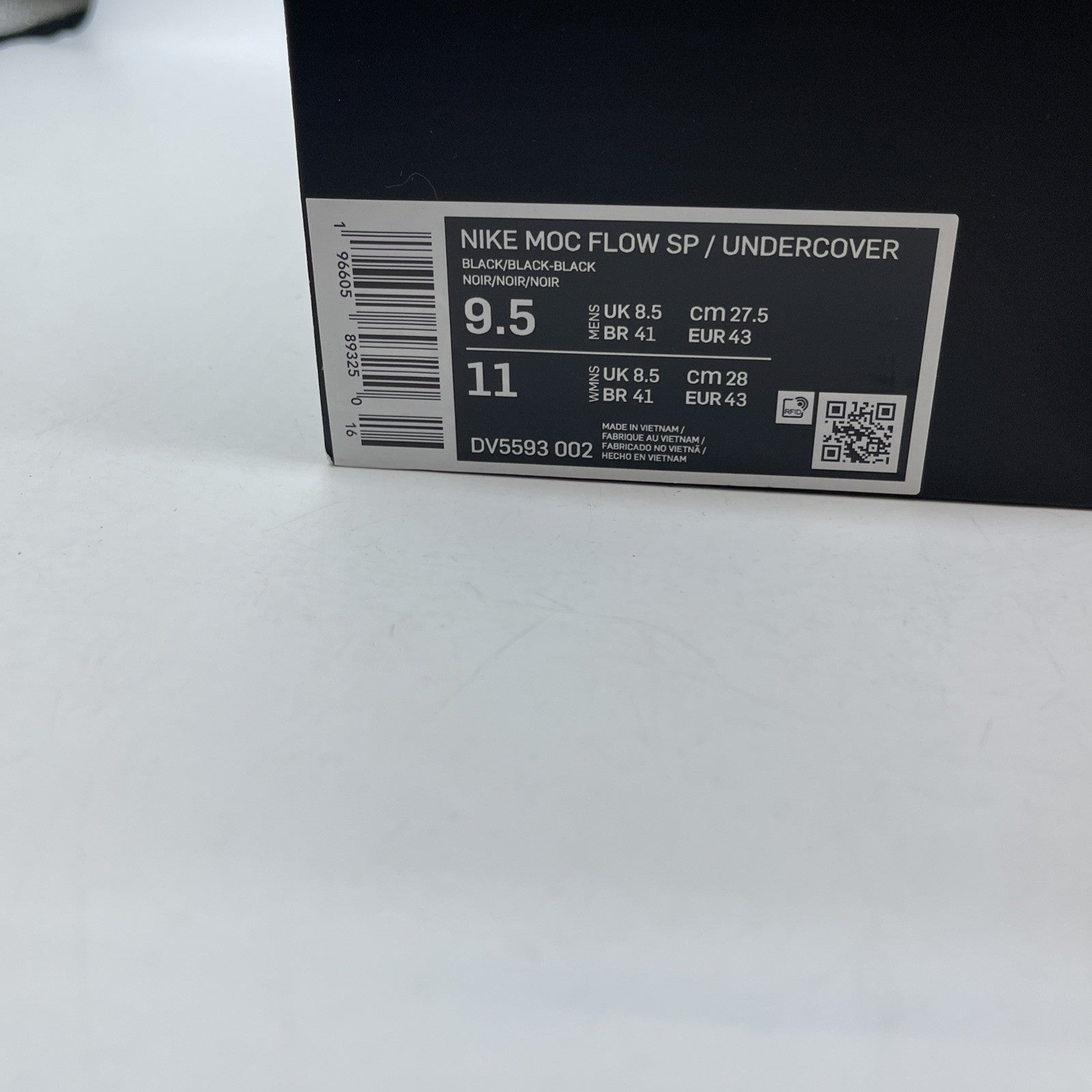 Size 9.5 - Nike Undercover x Moc Flow Black Suede (DV5593-002)