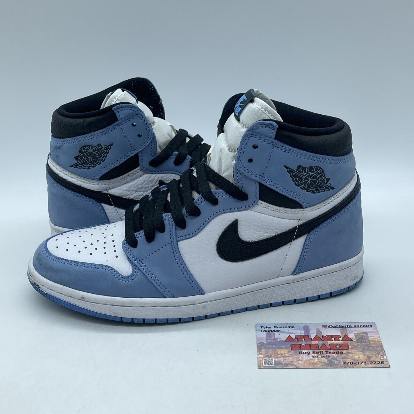 Size 8 - Jordan 1 Retro OG High University Blue Suede Leather (555088-134)