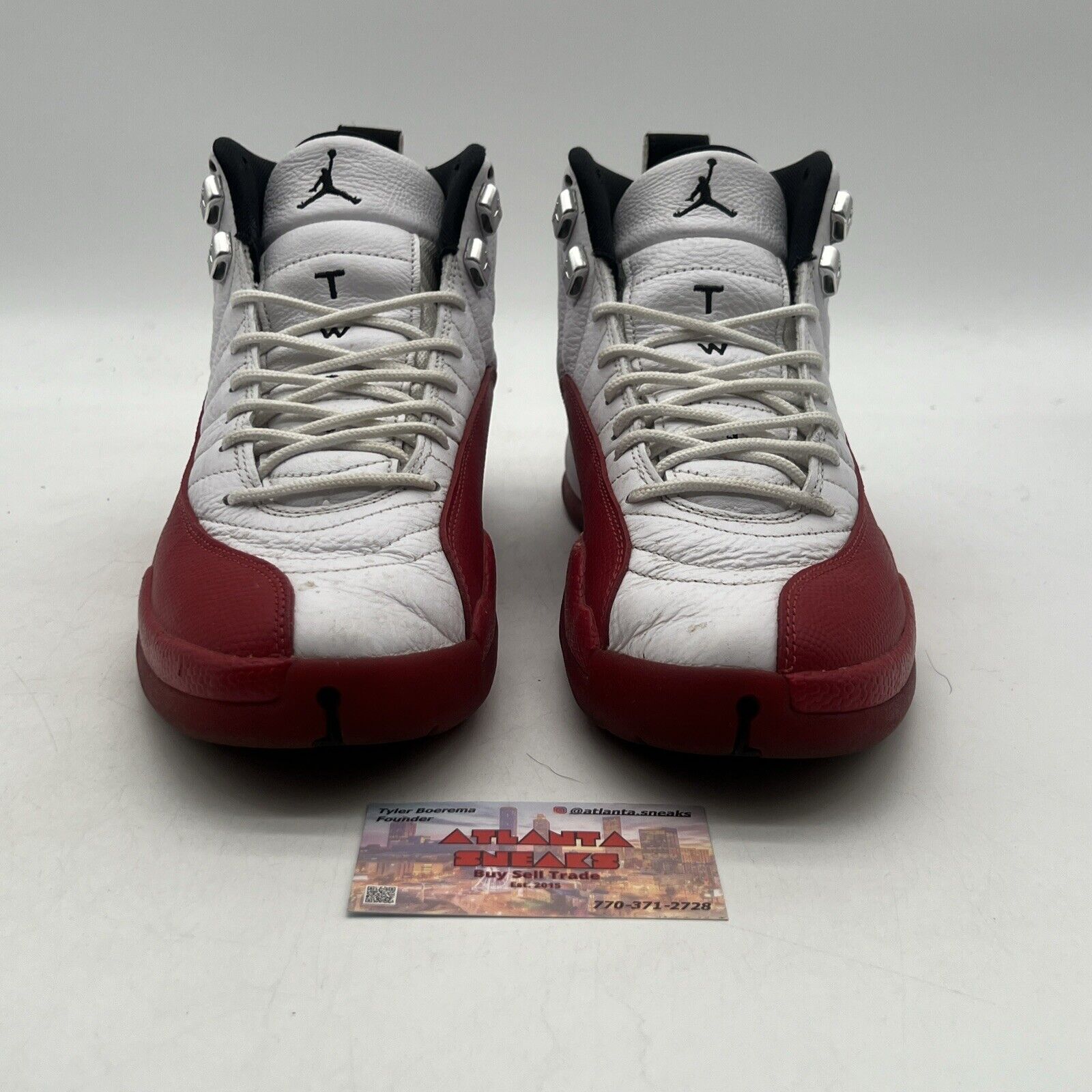 Size 9.5 - Jordan 12 Retro 2023 Mid Cherry White Red Leather (CT8013-116)