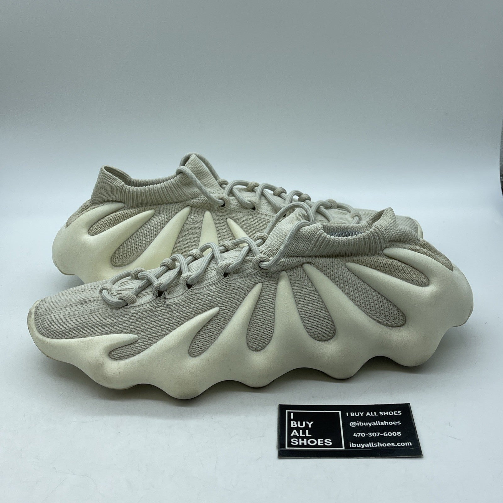 Size 14 - adidas Yeezy 450 Cloud White Suede (H68038)