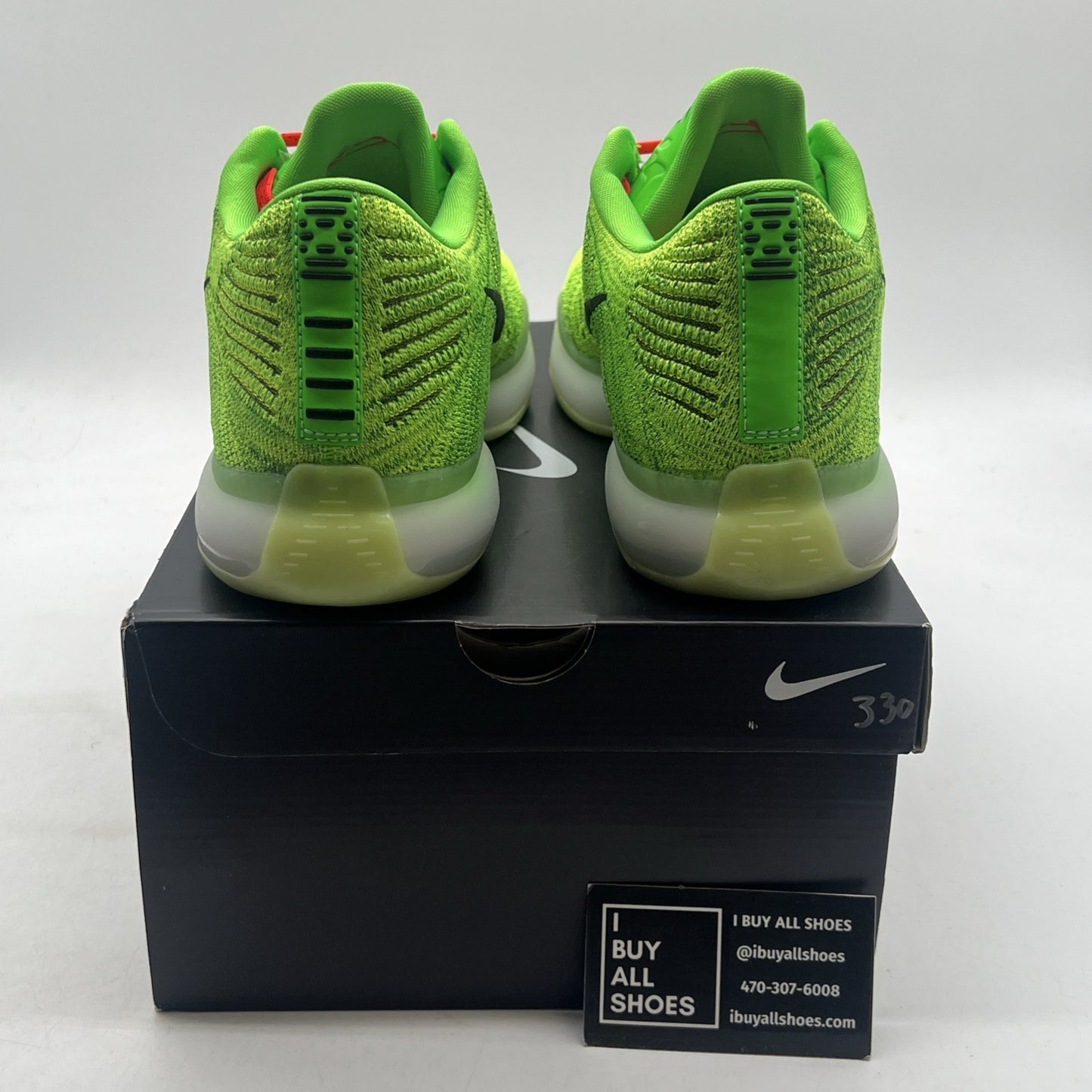 Size 13 - Nike iD Kobe 10 Men's Grinch NWB DS (802817-901)