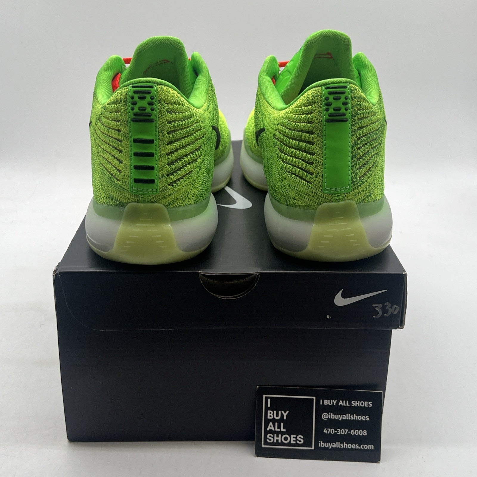 Size 13 - Nike iD Kobe 10 Men's Grinch NWB DS (802817-901)