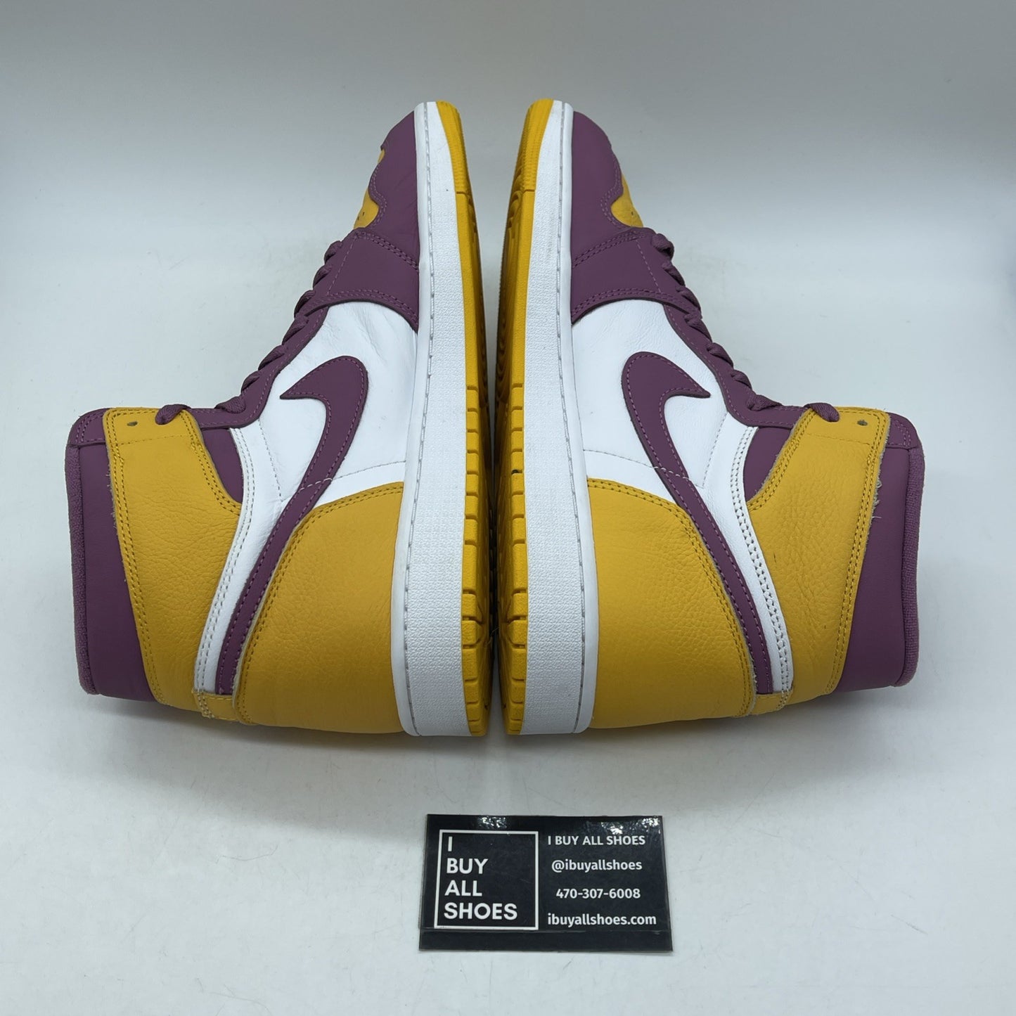Size 12 - Jordan 1 Retro High OG Brotherhood Yellow Purple (555088-706)