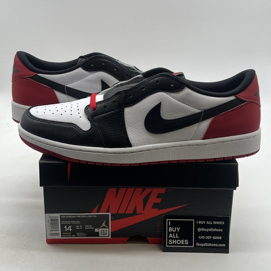 Size 14 - Air Jordan 1 Retro OG Low Black Toe (CZ0790-106)