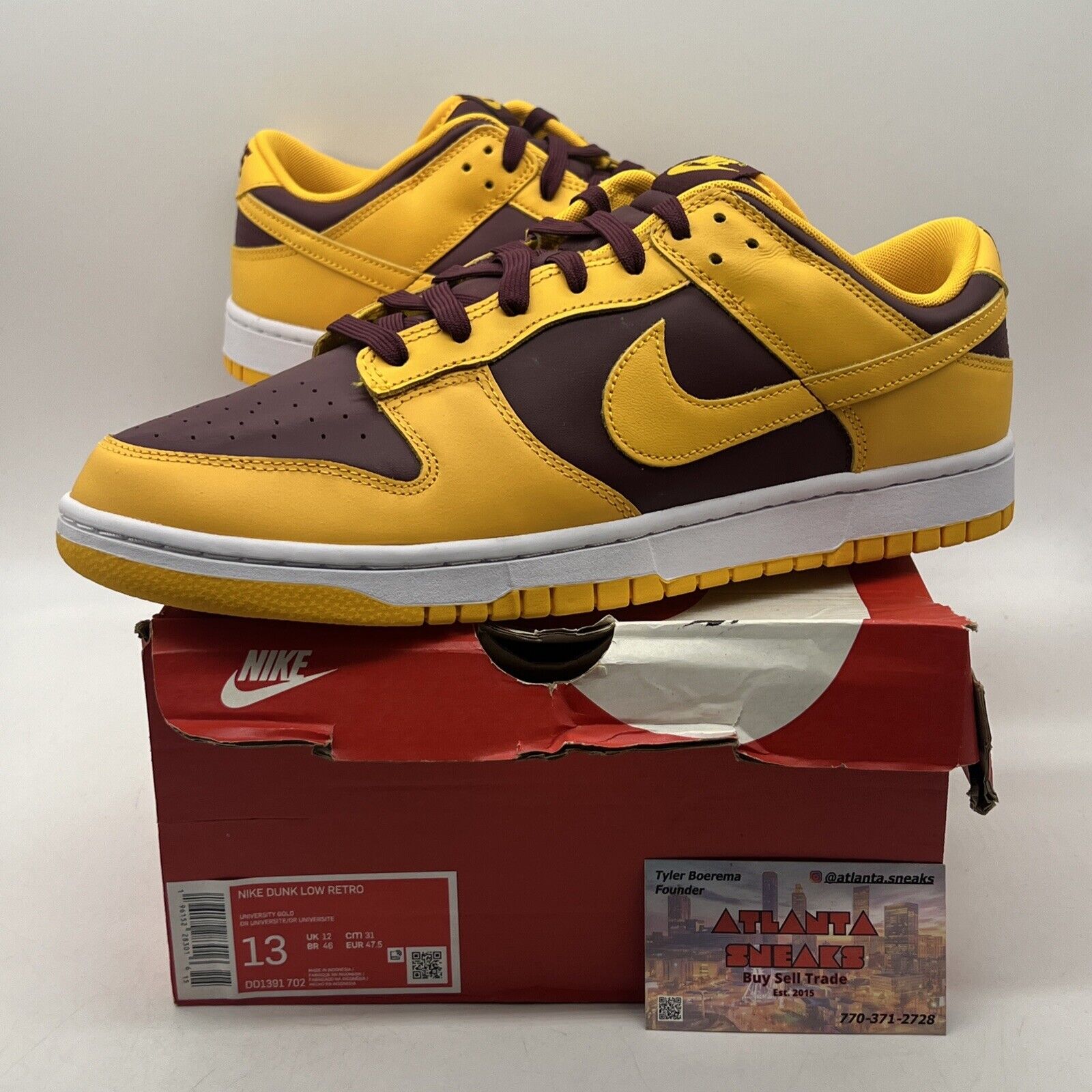 Size 13 - Nike Dunk Low Retro Arizona State Sun Devils 2022 White (DD1391-702)