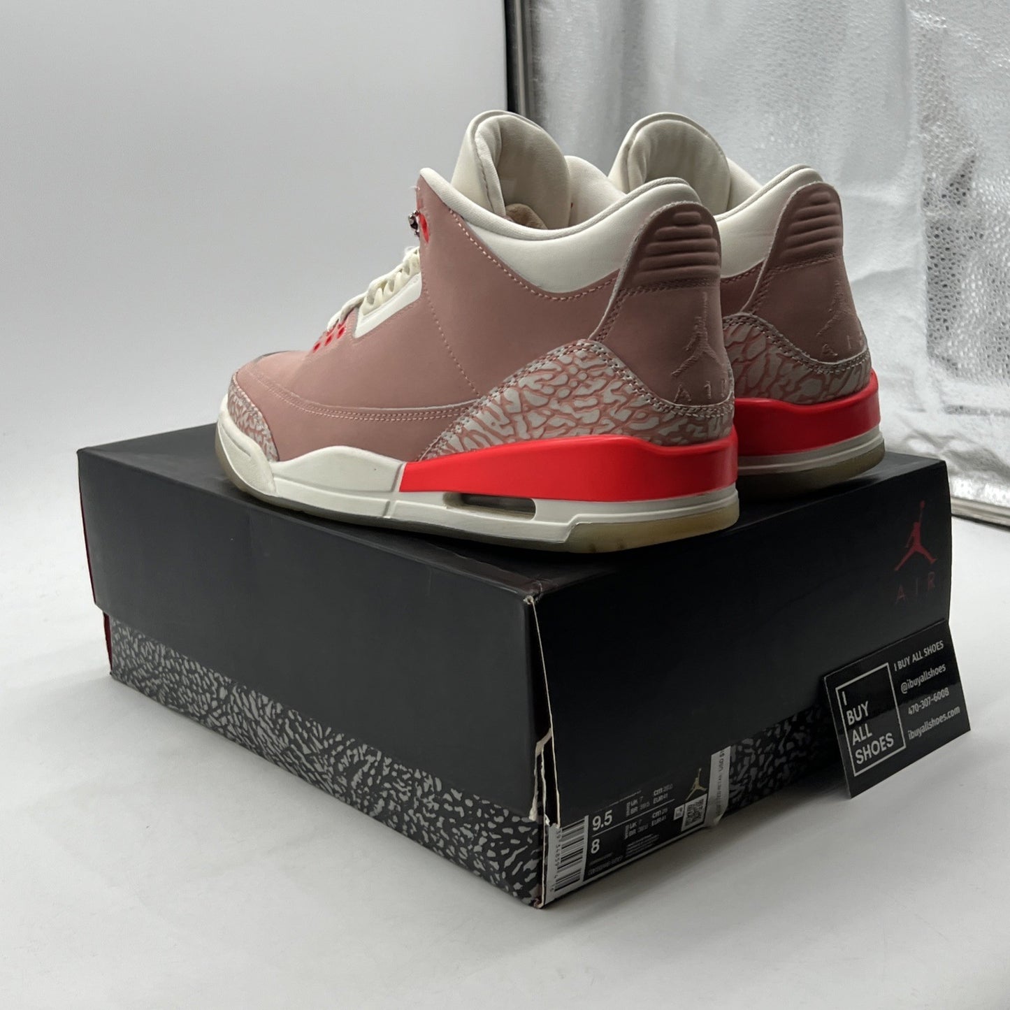 Size 9.5 - Air Jordan 3 Retro Rust Pink W (CK9246-600)