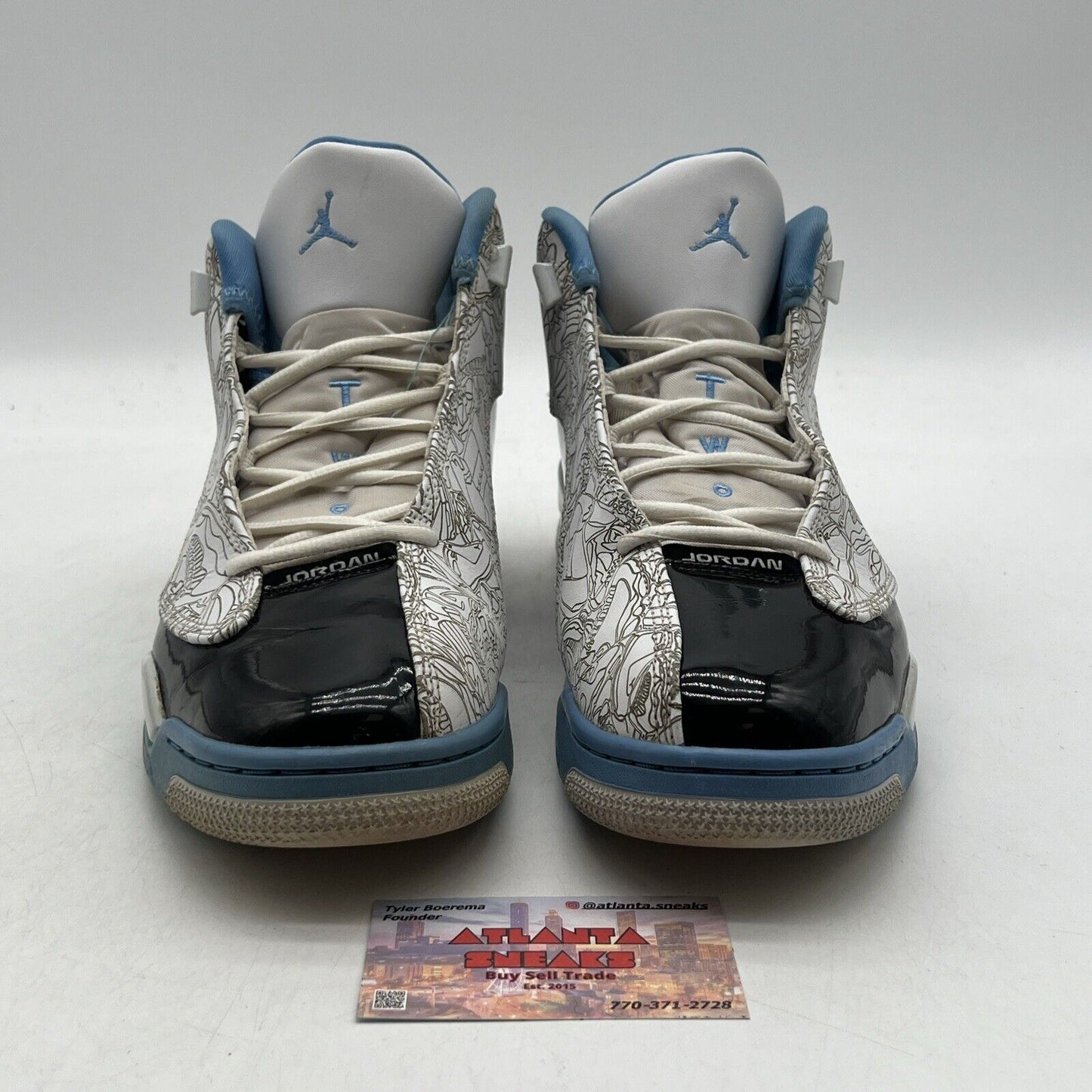 Size 10.5 - Jordan Dub Zero Legend Blue Black White Leather (311046-114)