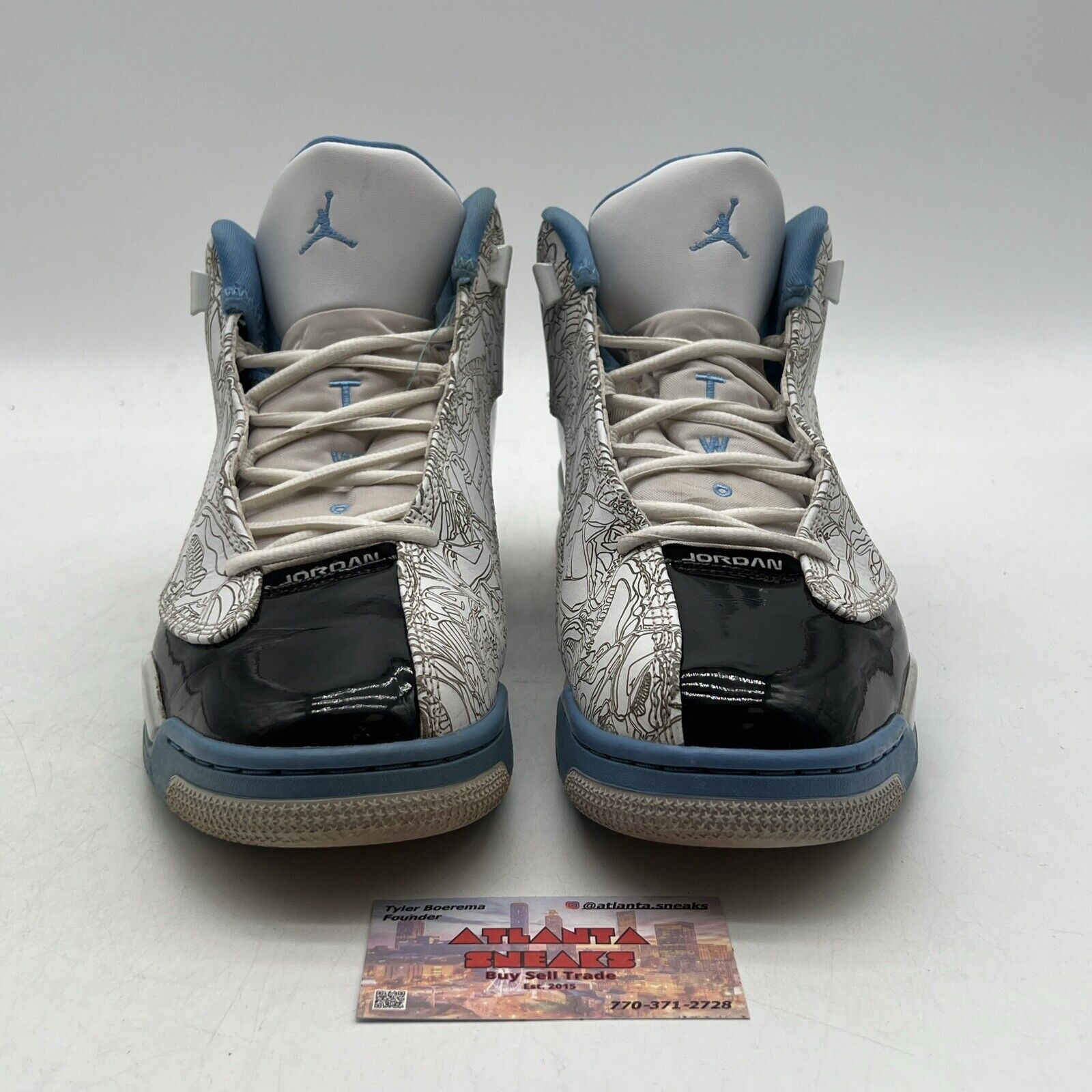 Size 10.5 - Jordan Dub Zero Legend Blue Black White Leather (311046-114)