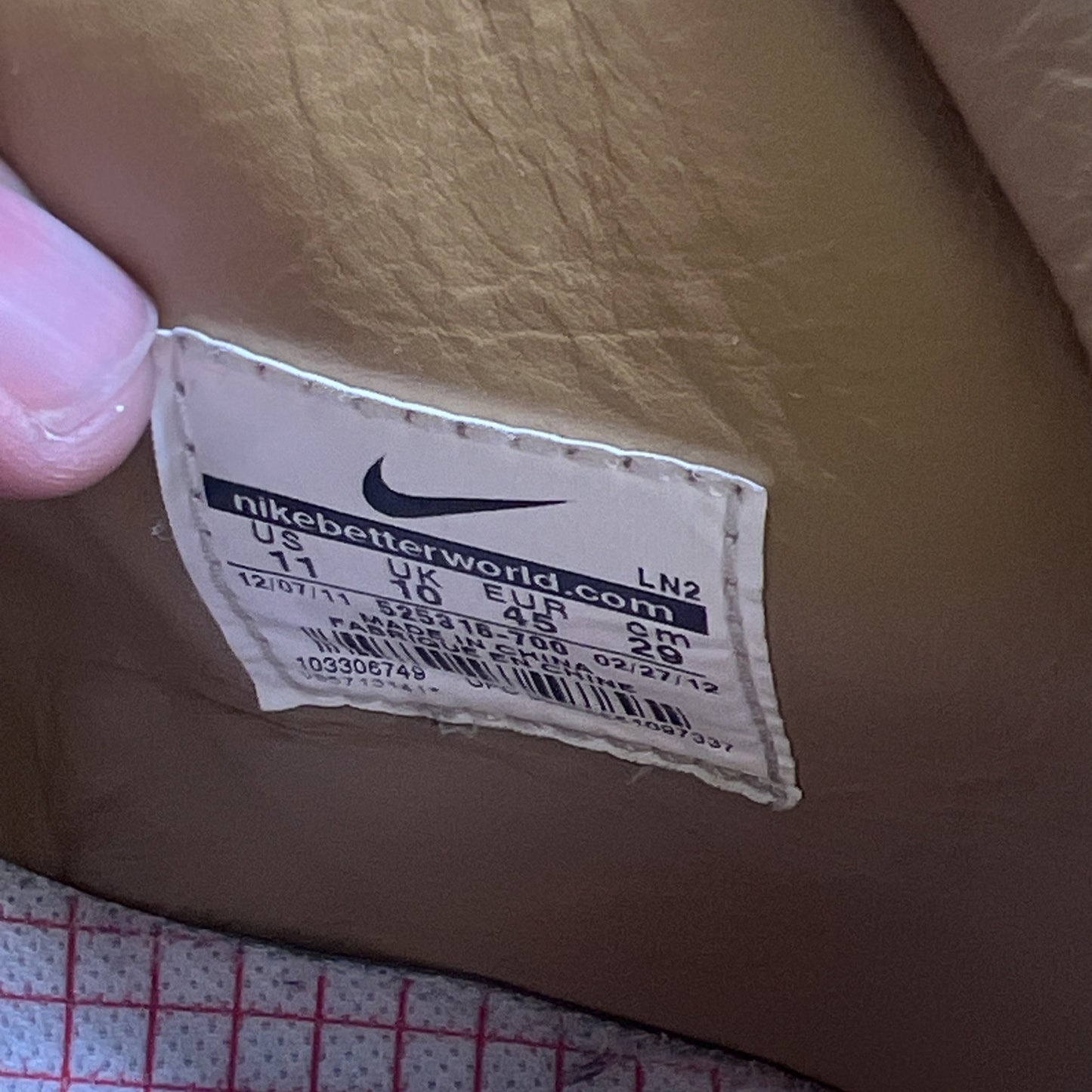 Size 11 - Nike Air Force 1 Dcn Military Bt High Brown (525316-700)