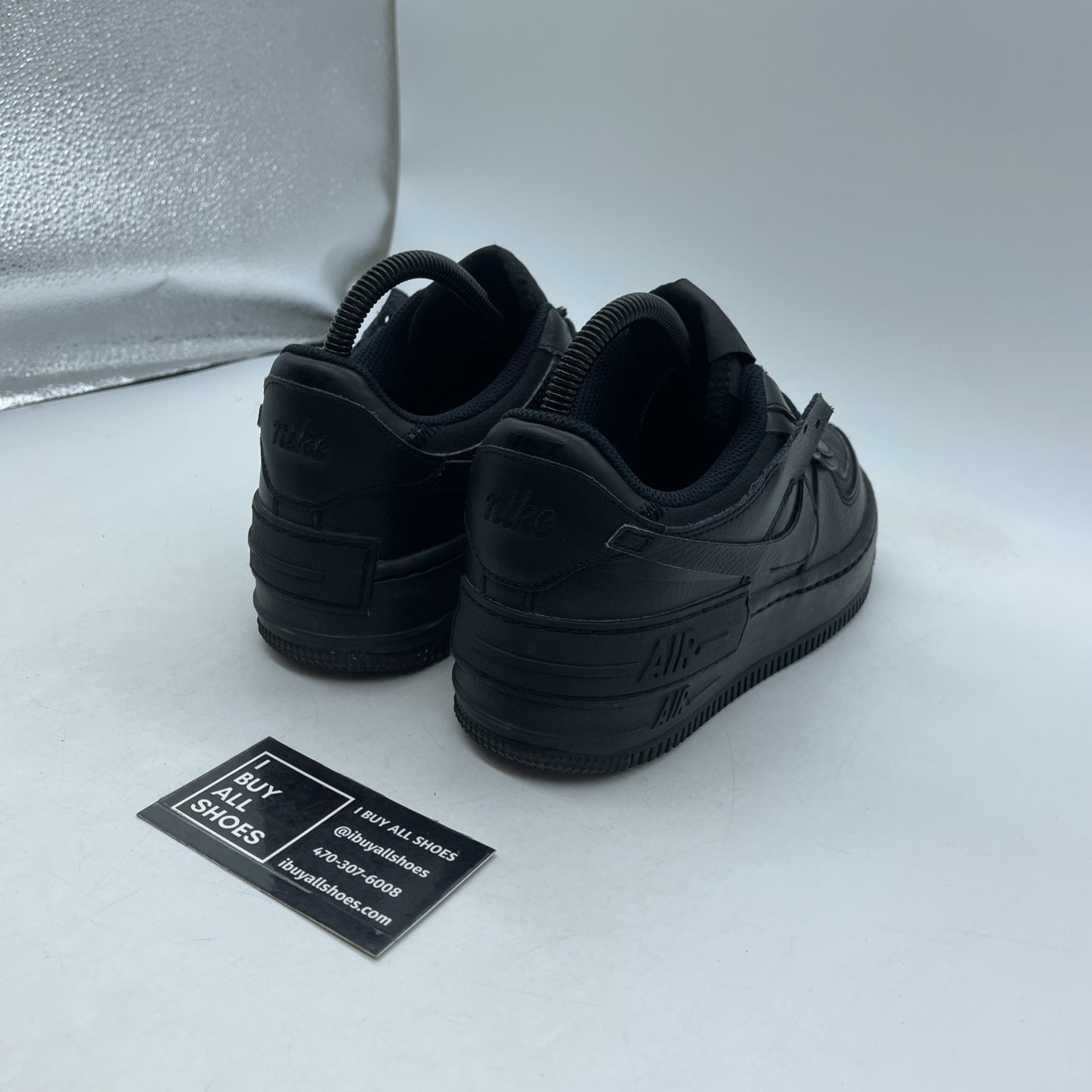 Size 7W - Nike Air Force 1 Shadow Triple Black (CI0919-001)