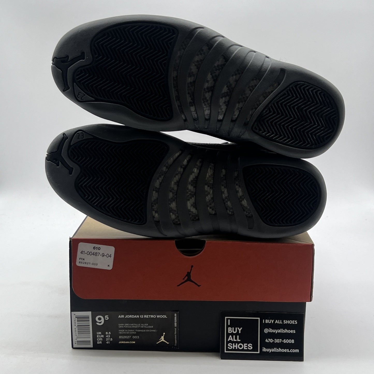 Size 9.5 - Air Jordan 12 Retro Wool (852627-003)