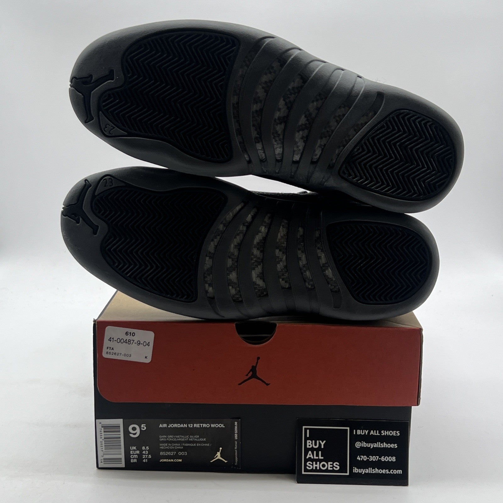 Size 9.5 - Air Jordan 12 Retro Wool (852627-003)
