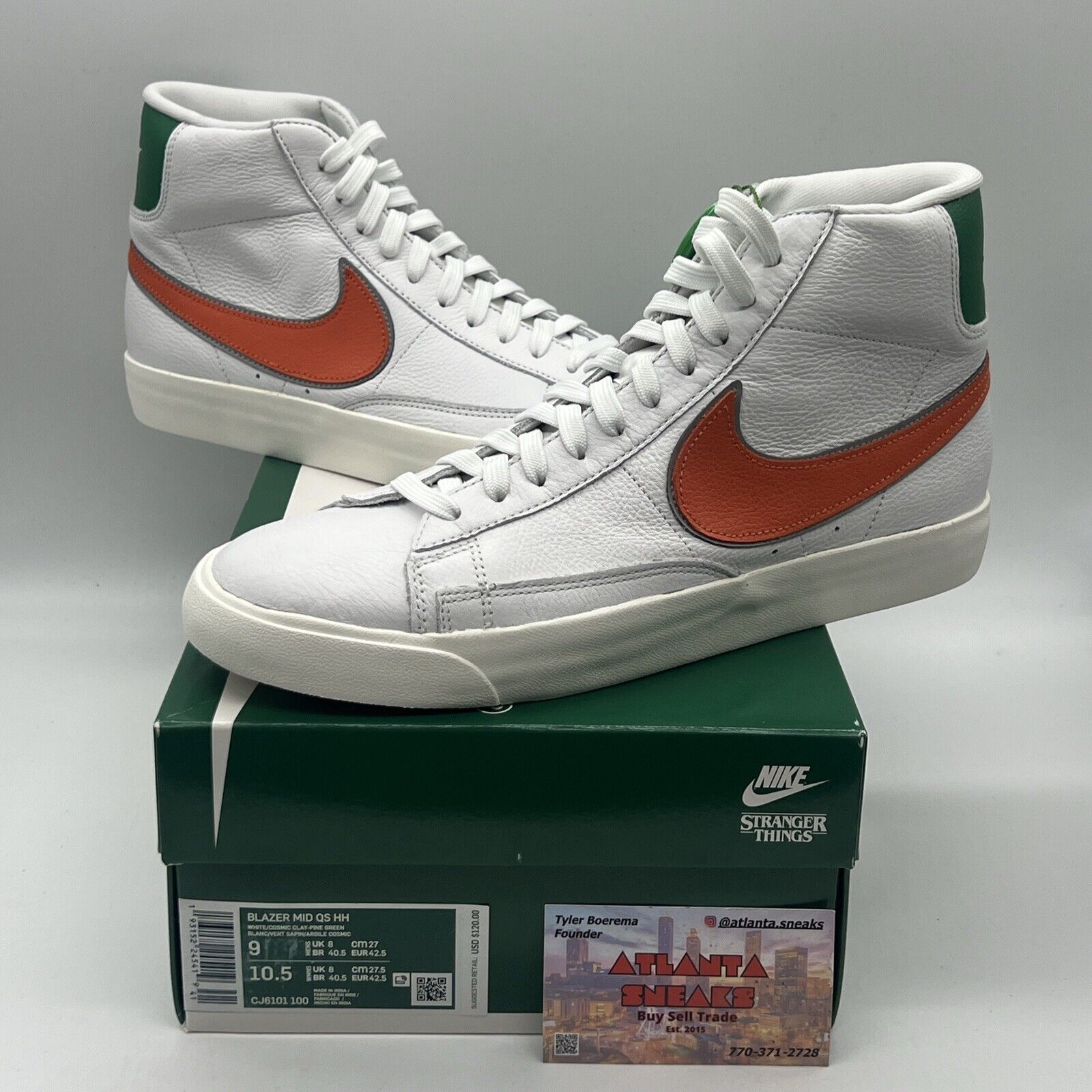 Size 9 - Nike Stranger Things x Blazer High Hawkins Brand New Og All Ds Sneakers