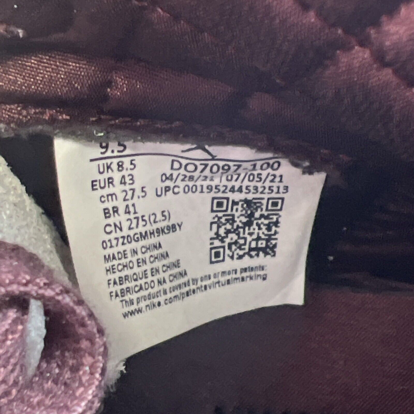 Size 9.5 - Air Jordan 1 OG x A Ma Maniere High Airness (DO7097-100)