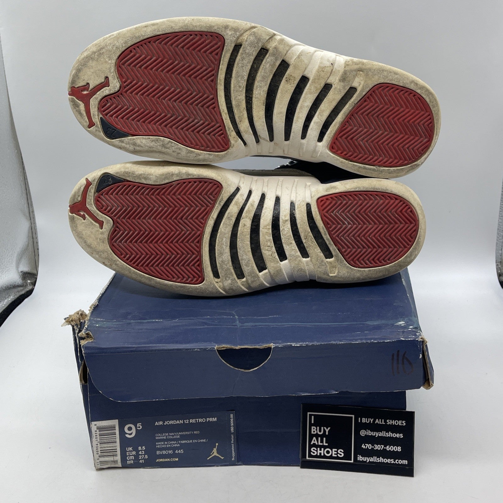 Size 9.5 - Air Jordan 12 Retro International Flight (BV8016-445)